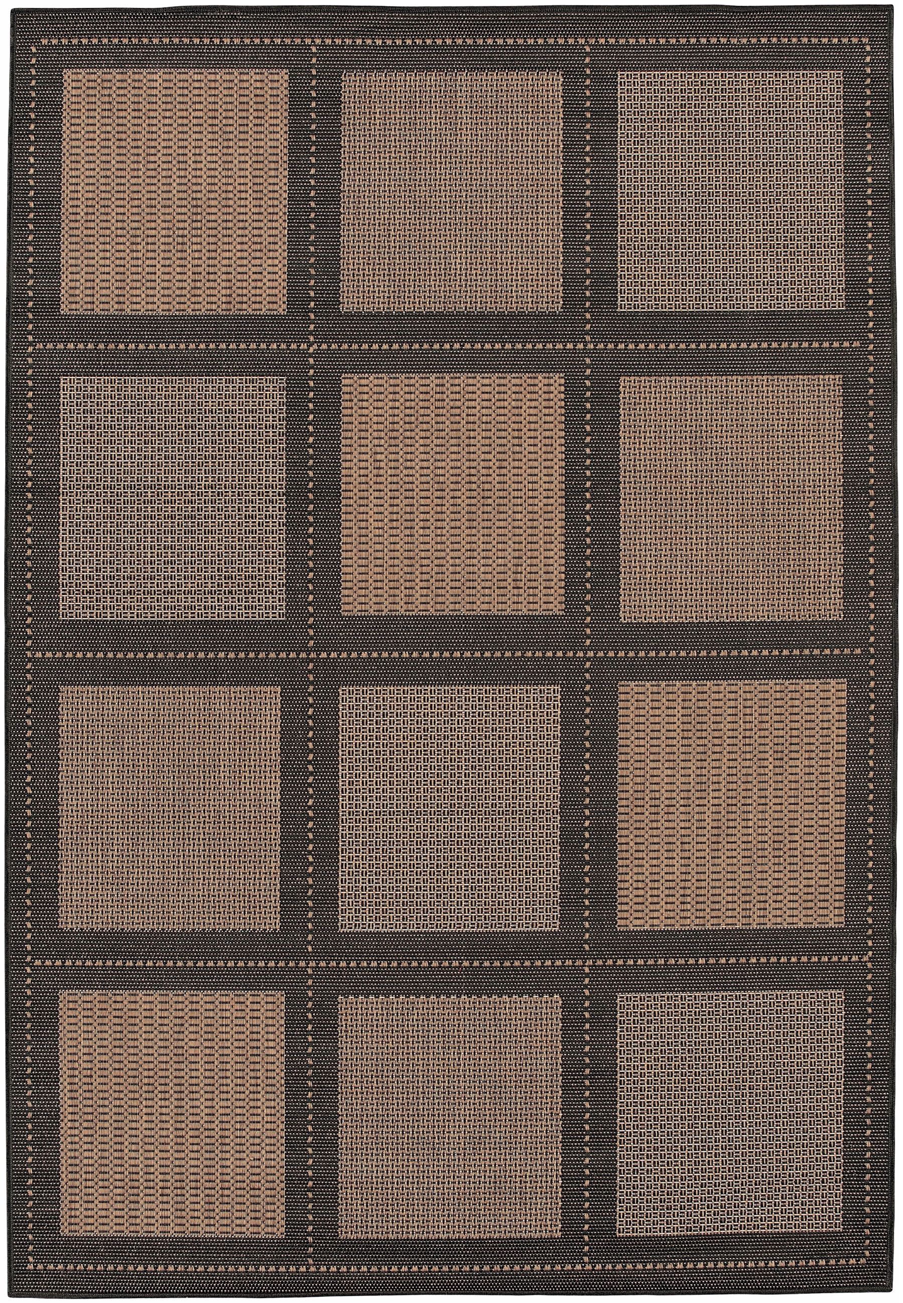 Tiles Cocoa-Black Outdoor Rug