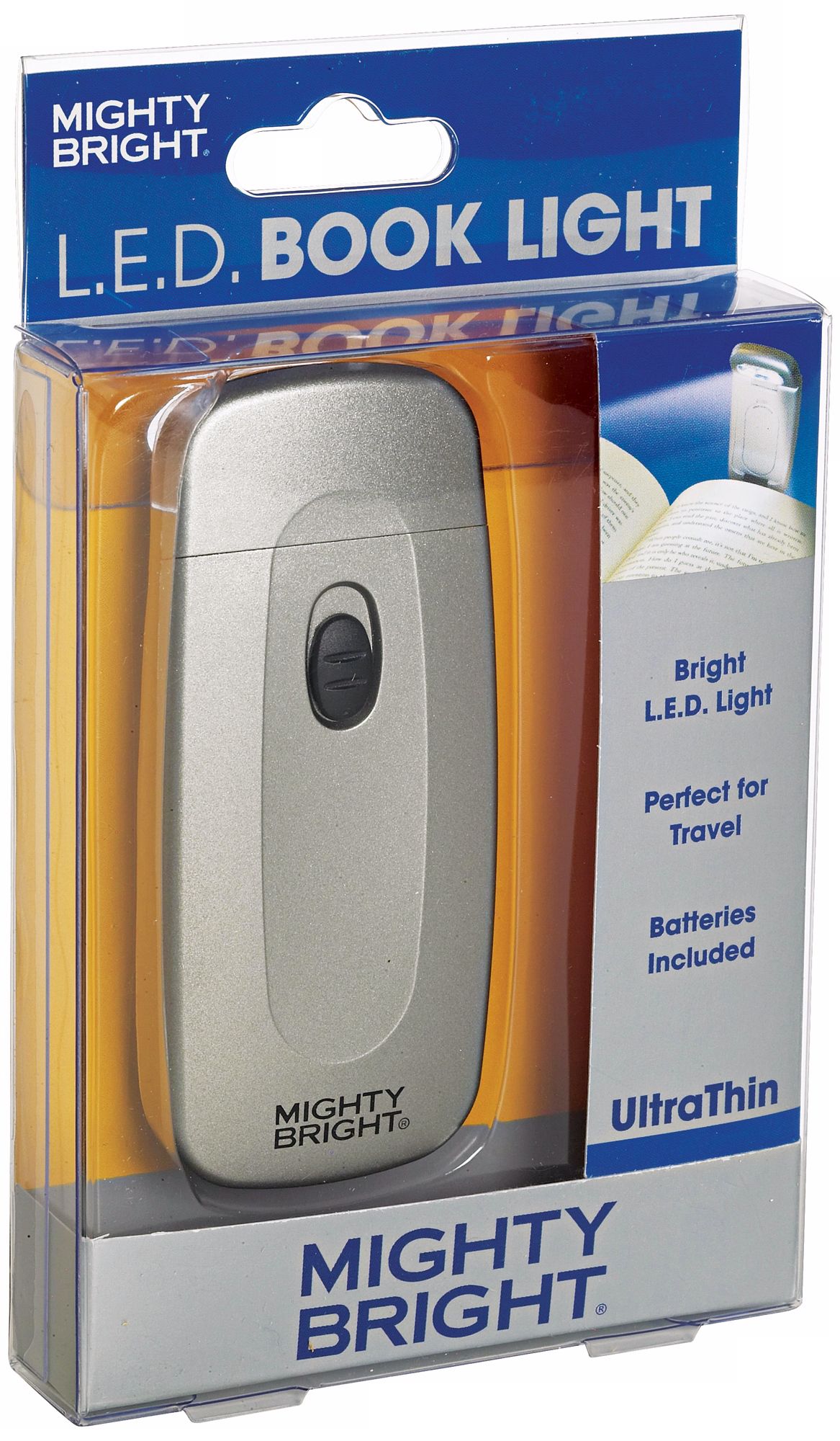 Mighty Bright Ultrathin LED Silver Book Light