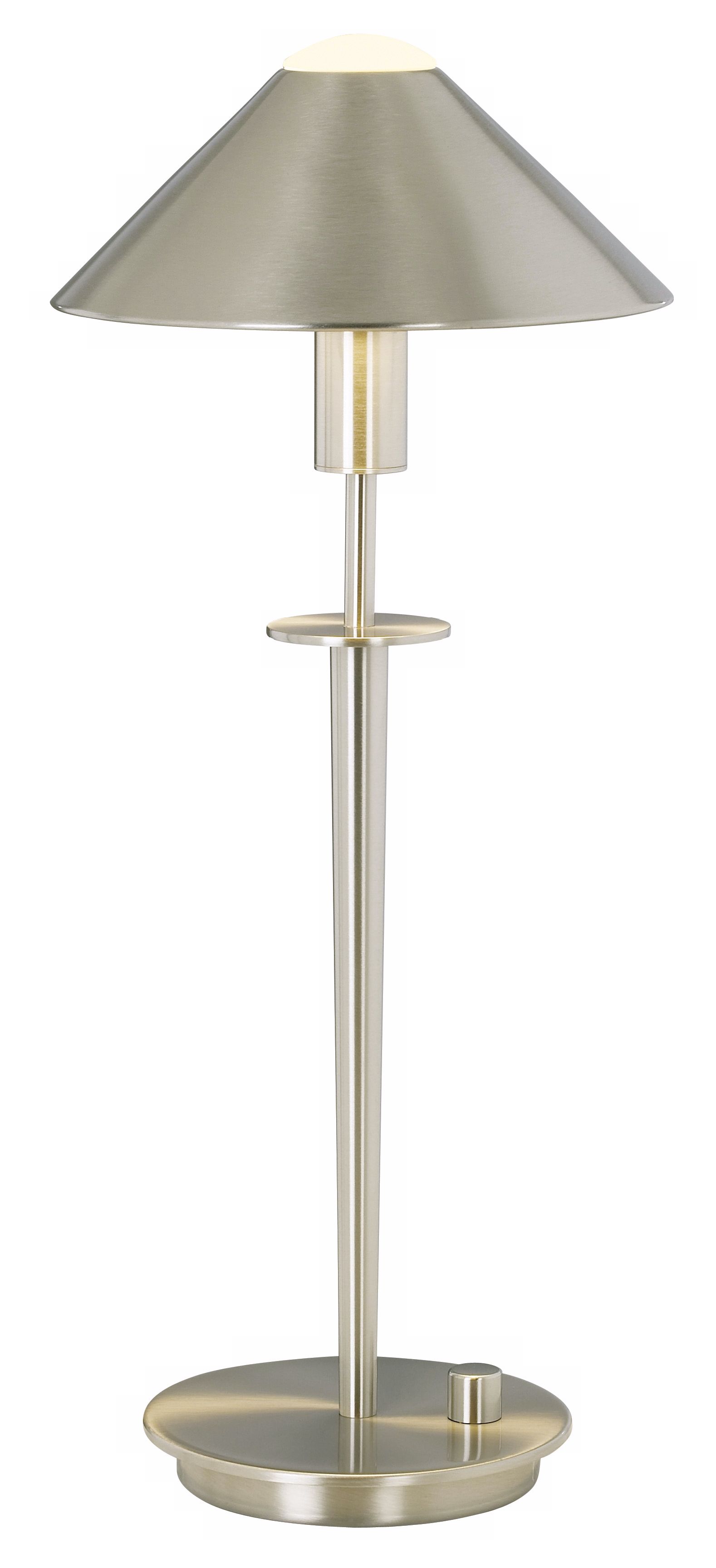 Holtkoetter Satin Nickel Halogen Desk Lamp