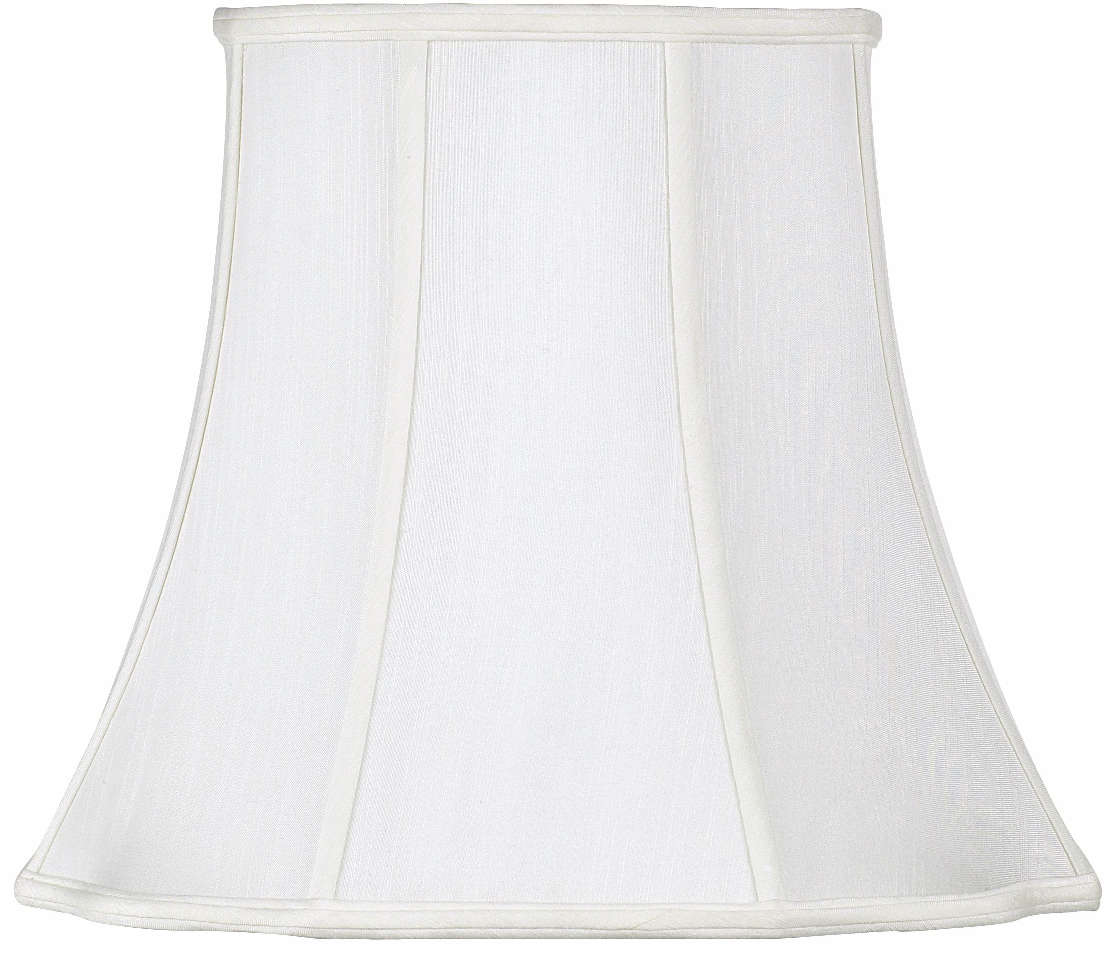 Creme Curved Cut Corner Lamp Shade 10x16x14 (Spider)