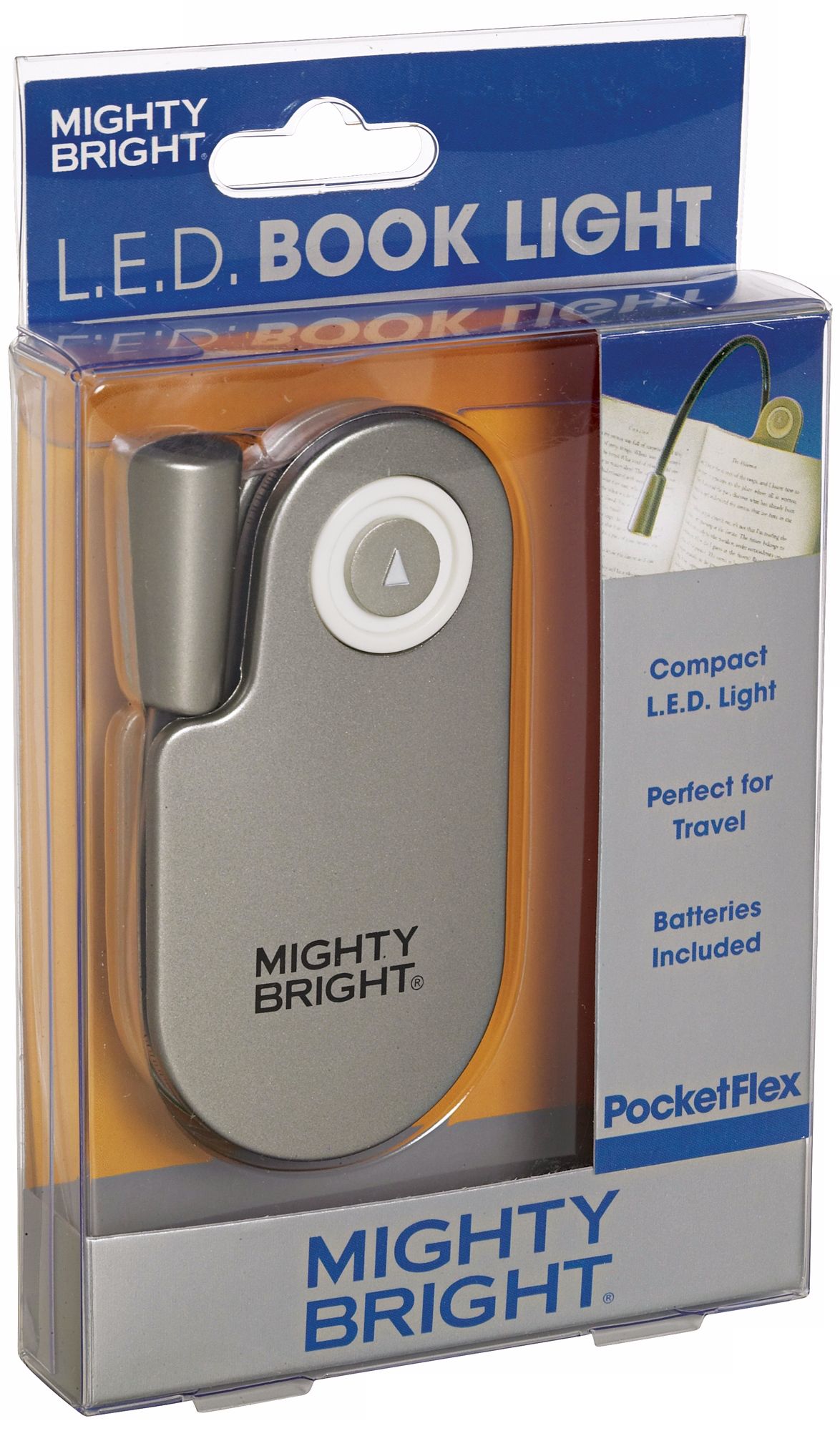 Mighty Bright Pocketflex LED Silver Book Light