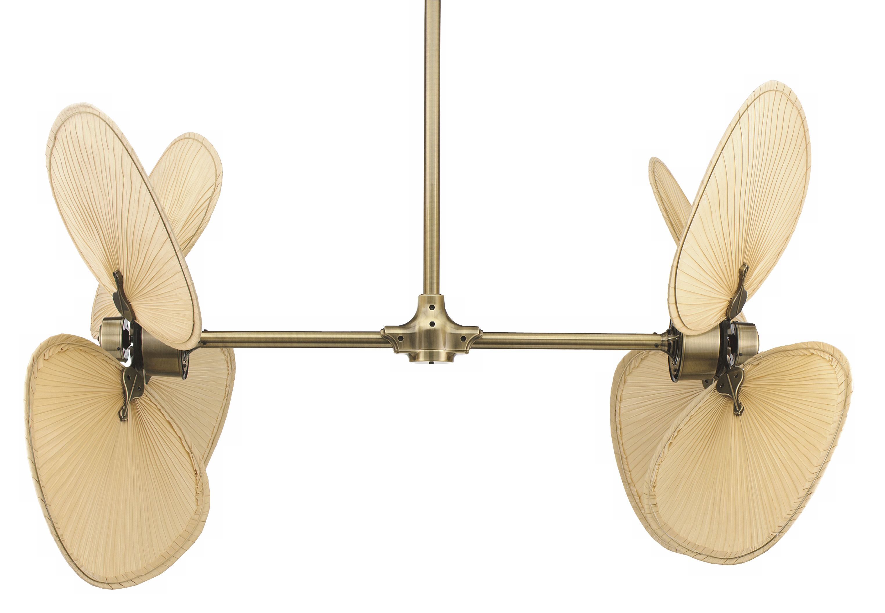 Fanimation Antique Brass Palisade Double Ceiling Fan