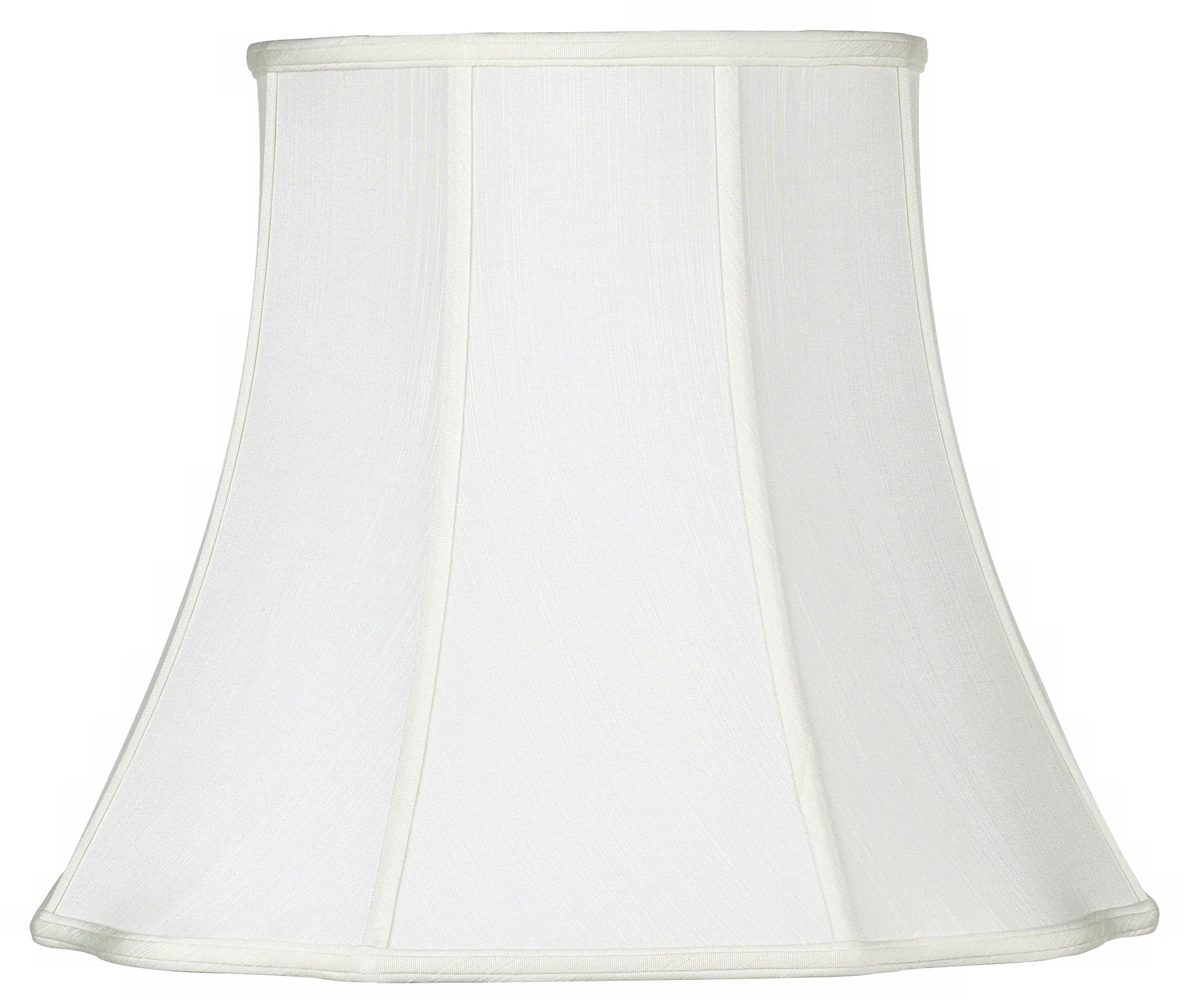 Curved Creme Cut Corner Lamp Shade 11x18x15 (Spider)