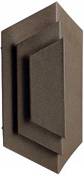 Kichler Modern Stack Bronze 12 1/2" High Outdoor Wall Light