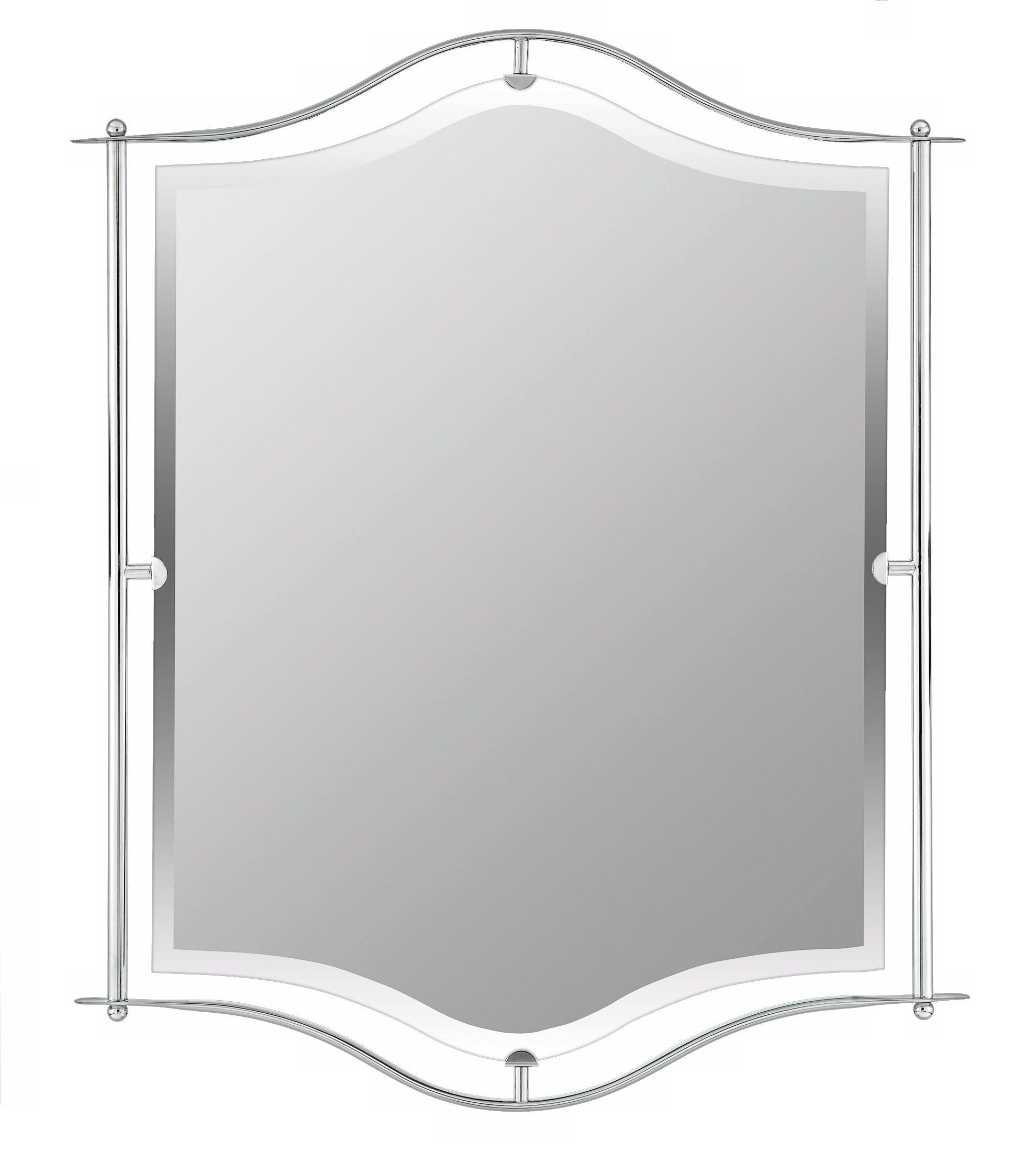 Quoizel Demitri Chrome 32" High Wall Mirror