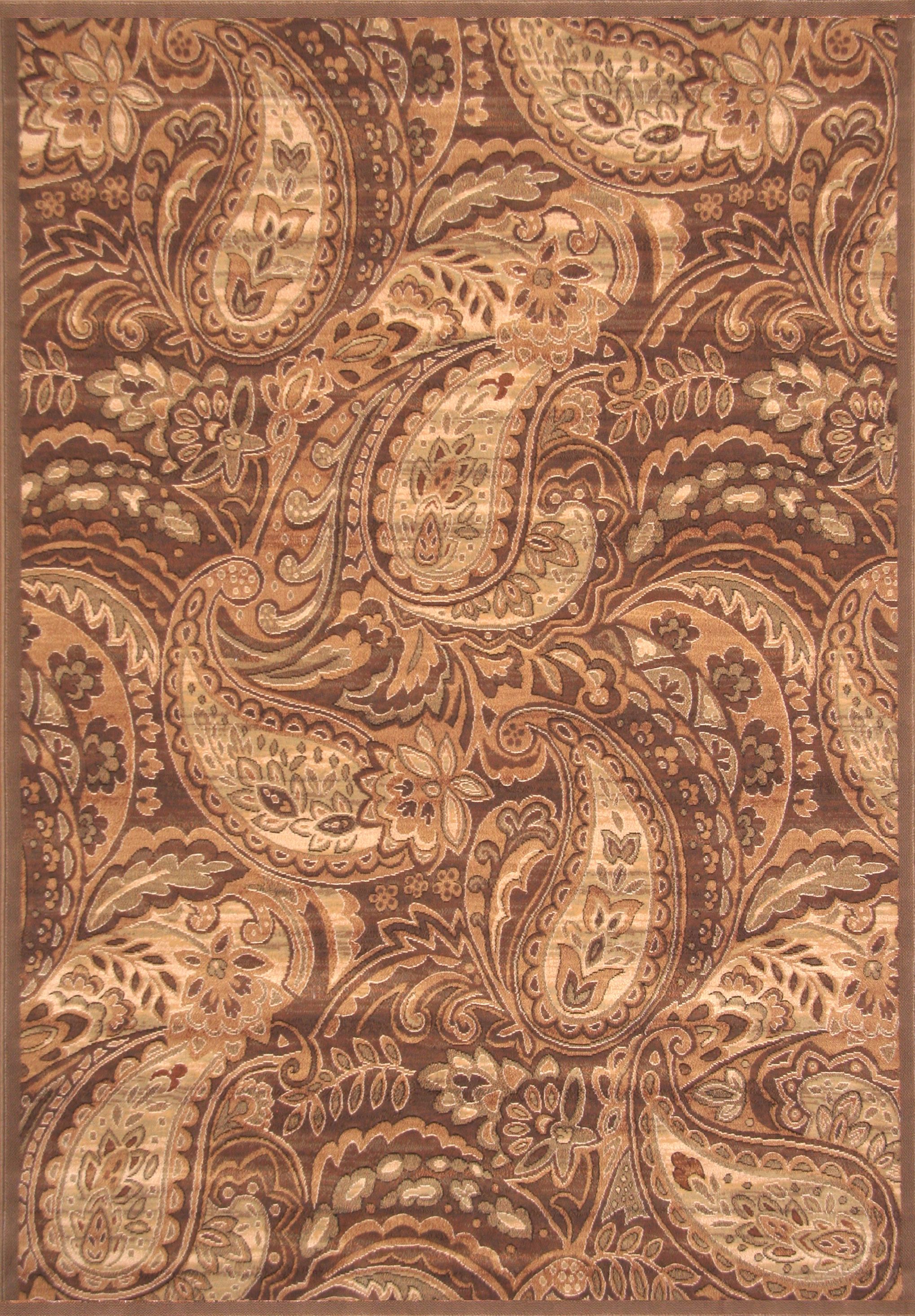 Paisley Warm Taupe Area Rug