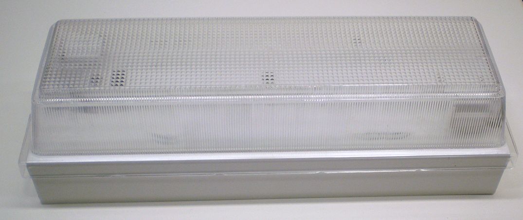 White Finish 14" Wide Fluorescent Wall Mount