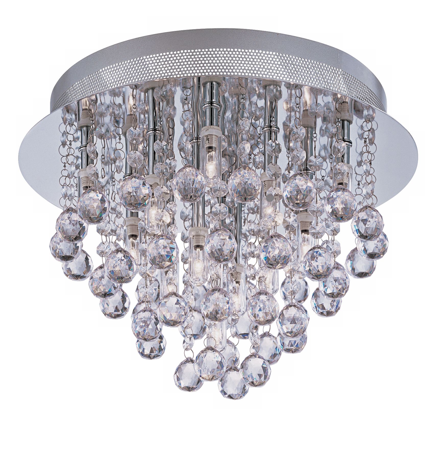 Faux Crystal Balls 14 1/4" Wide Ceiling Light Fixture