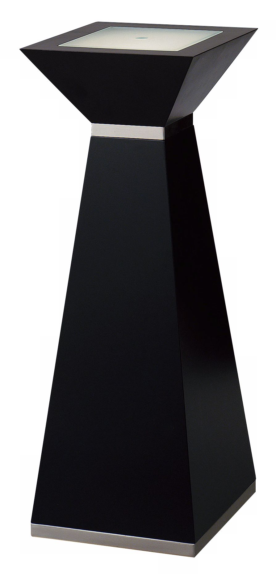 Nova 31" High Frosted Glass Square Pedestal Furniture
