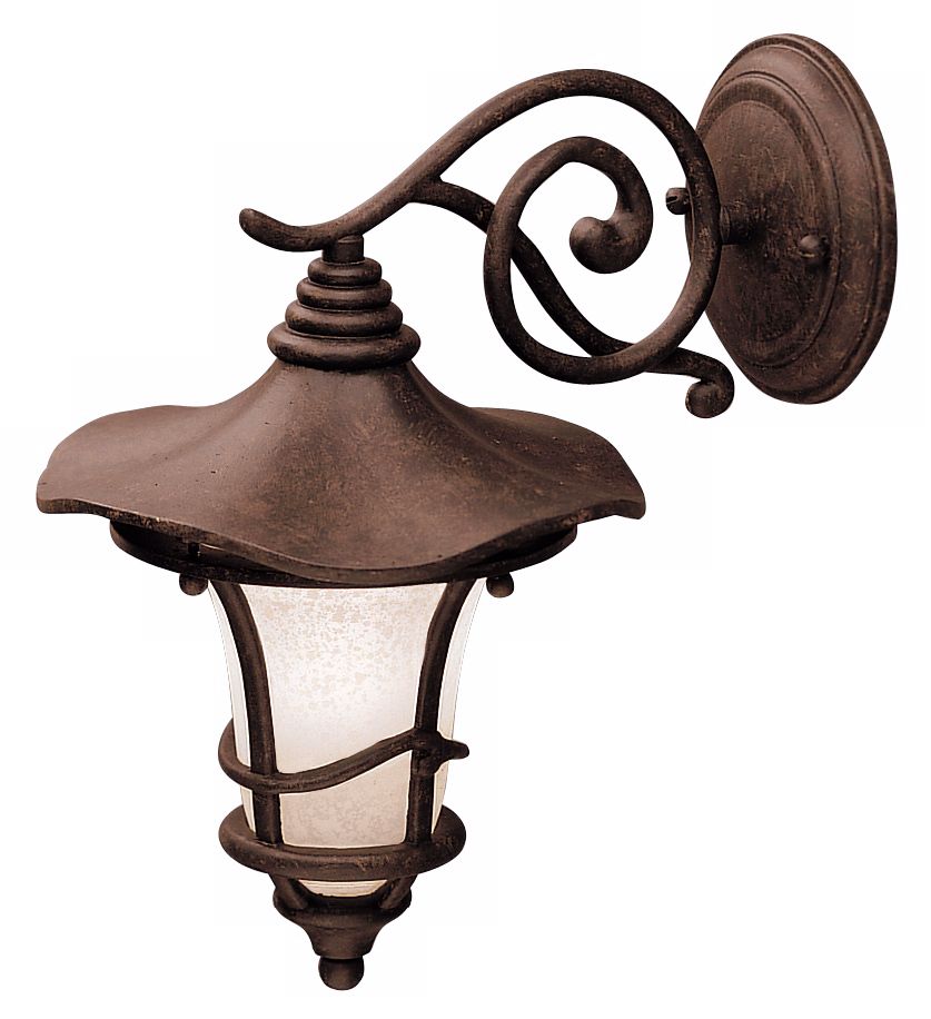 Kichler Rustic Bronze 12 1/2"  Down Mount Outdoor Wall Light