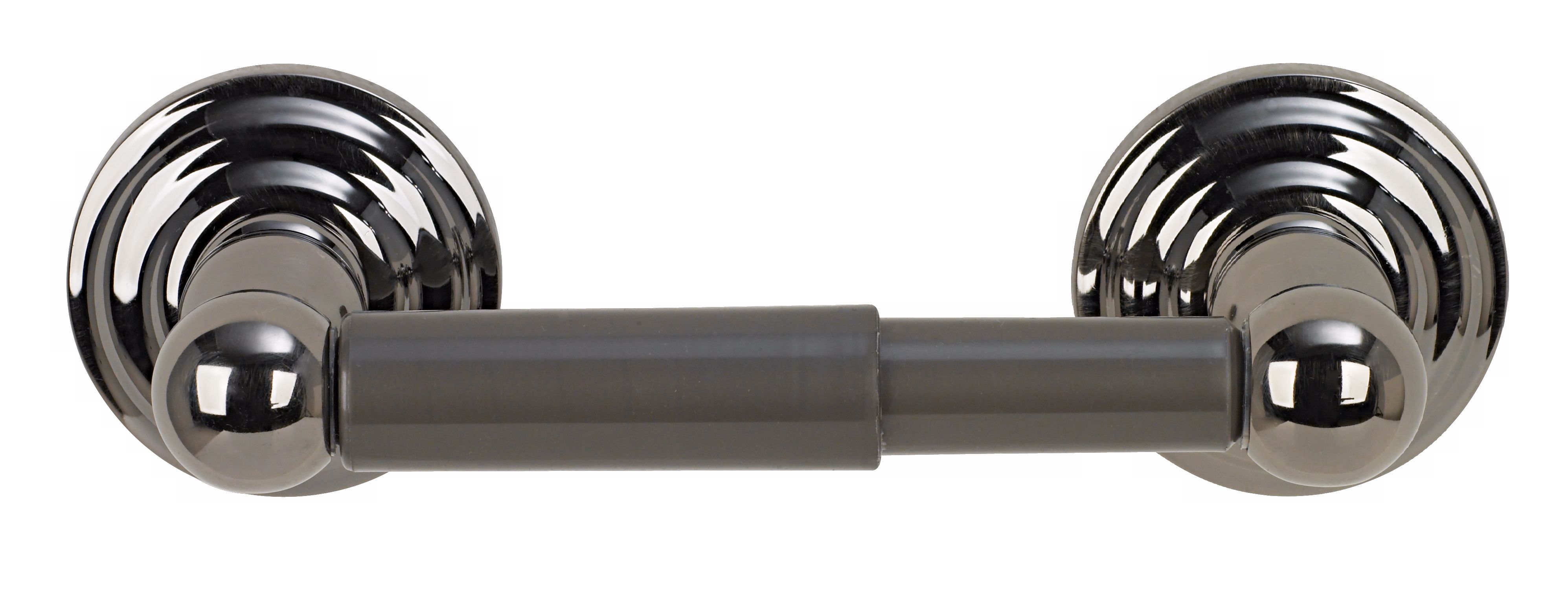 Brentwood Black Chrome 9 1/2" Wide Toilet Paper Holder