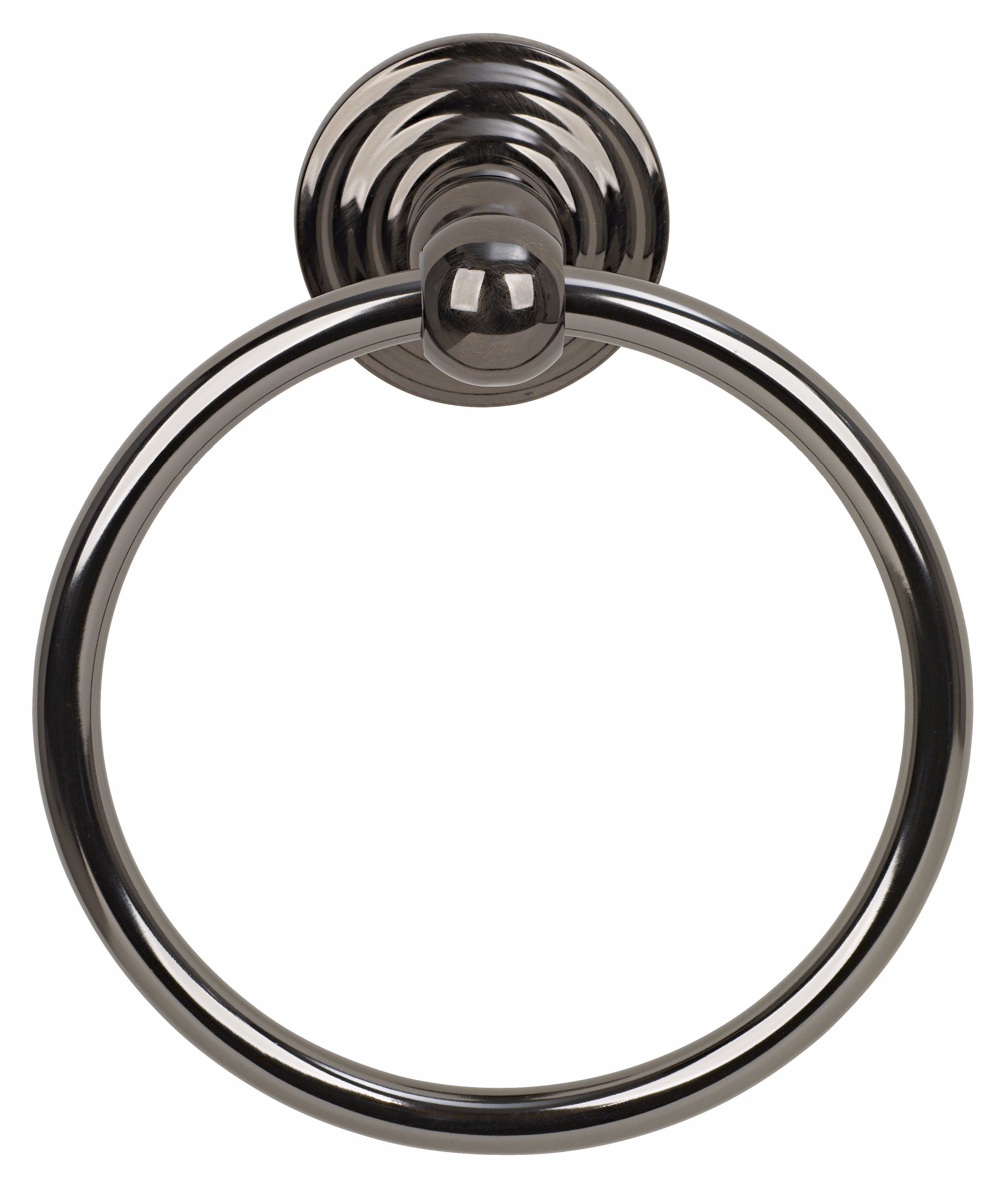 Brentwood Black Chrome Towel Holder Ring
