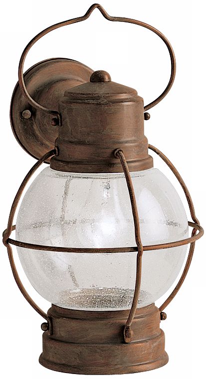 Kichler Lantern Style Olde Brick Finish 15"  Outdoor Light