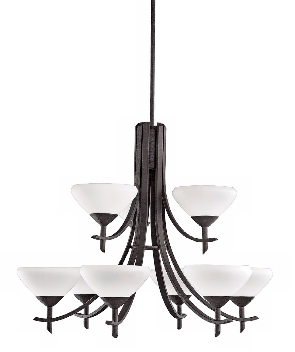 Olympia Collection Black 32" Wide 9-Light Chandelier