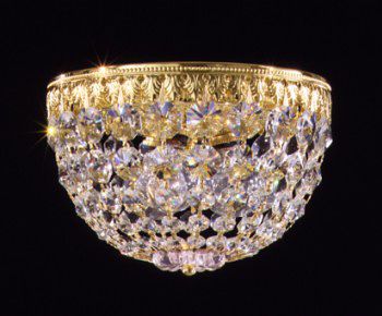 Schonbek Petit Legacy 8" Wide Crystal Flushmount