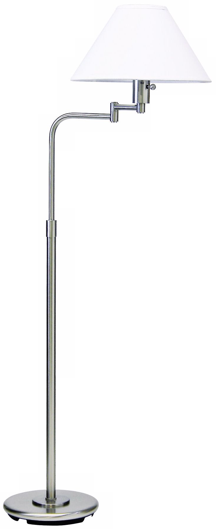 House of Troy Home Office Swingarm Satin Nickel Floor Lamp