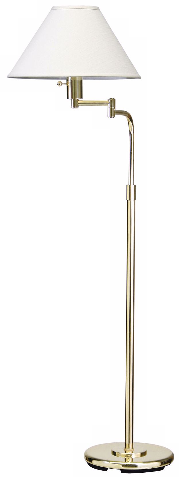 House of Troy Home Office Swingarm Antique Brass Floor Lamp