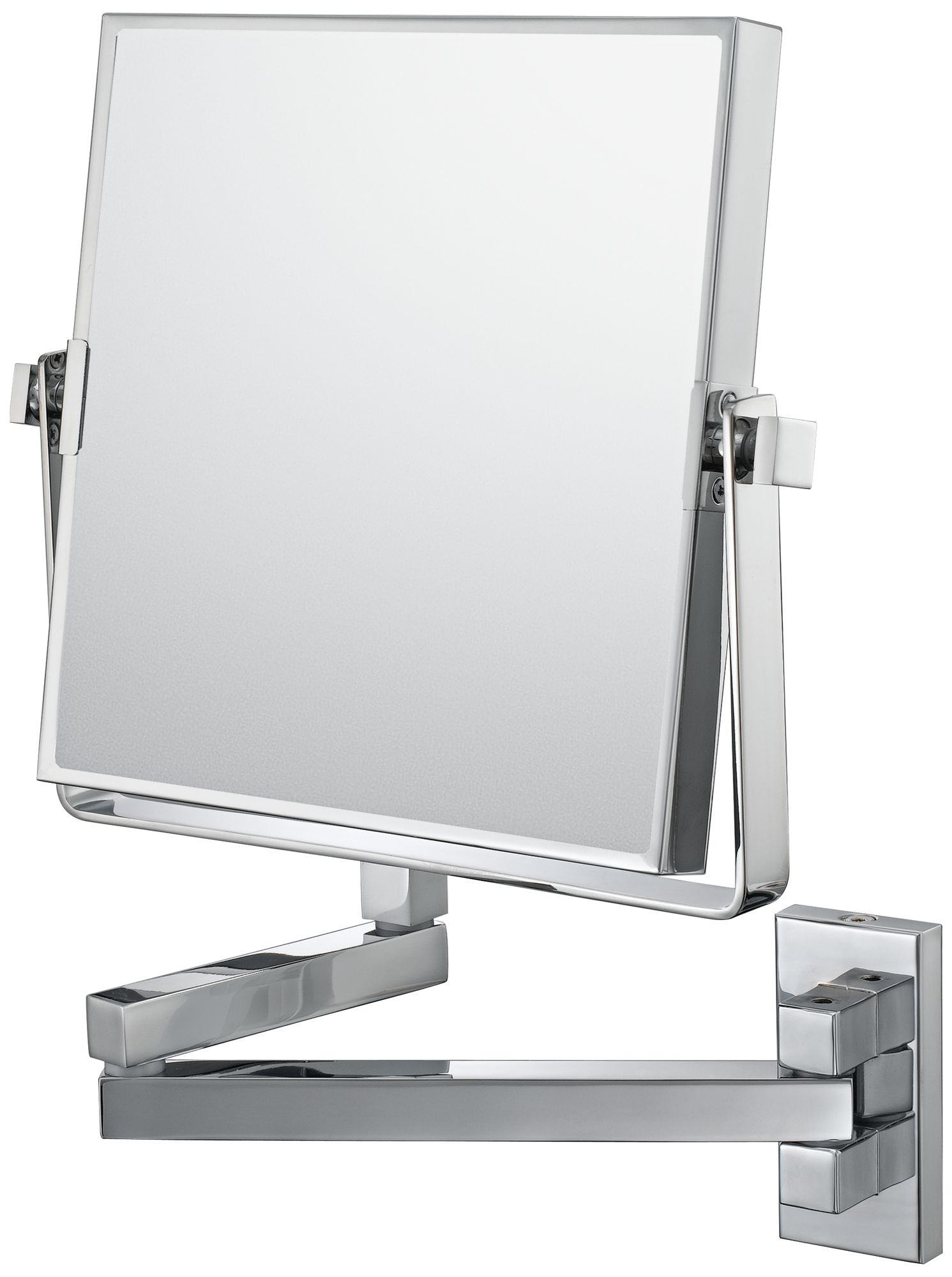 Aptations Double Arm Chrome Vanity 7 1/2" Wide Wall Mirror