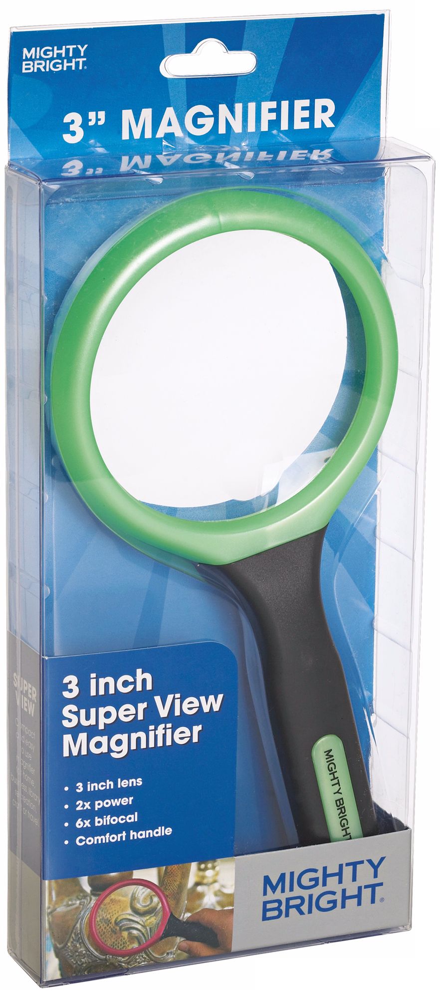 Mighty Bright Green 3" Wide Magnifier