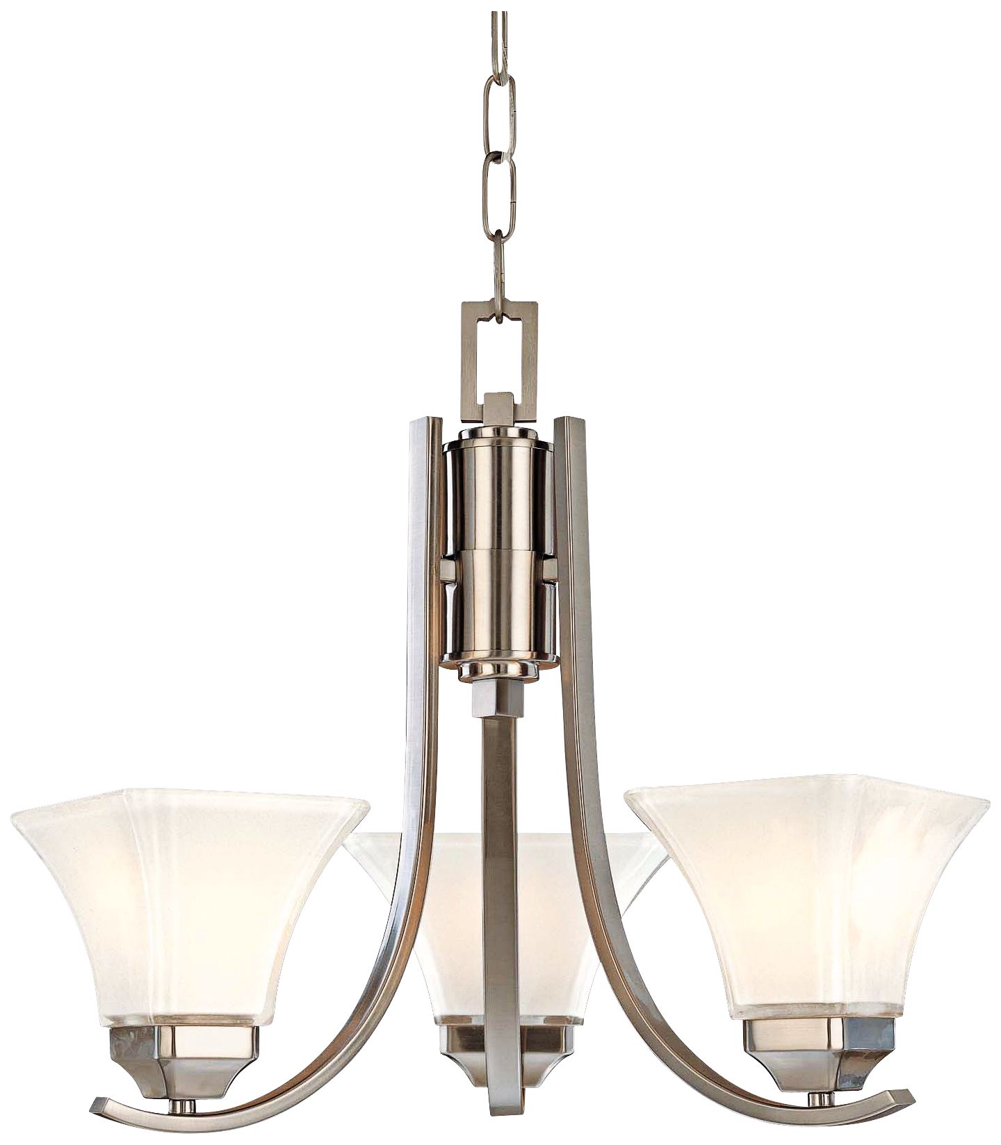 Agilis 20" Wide 3-Light Brushed Nickel Mini Chandelier