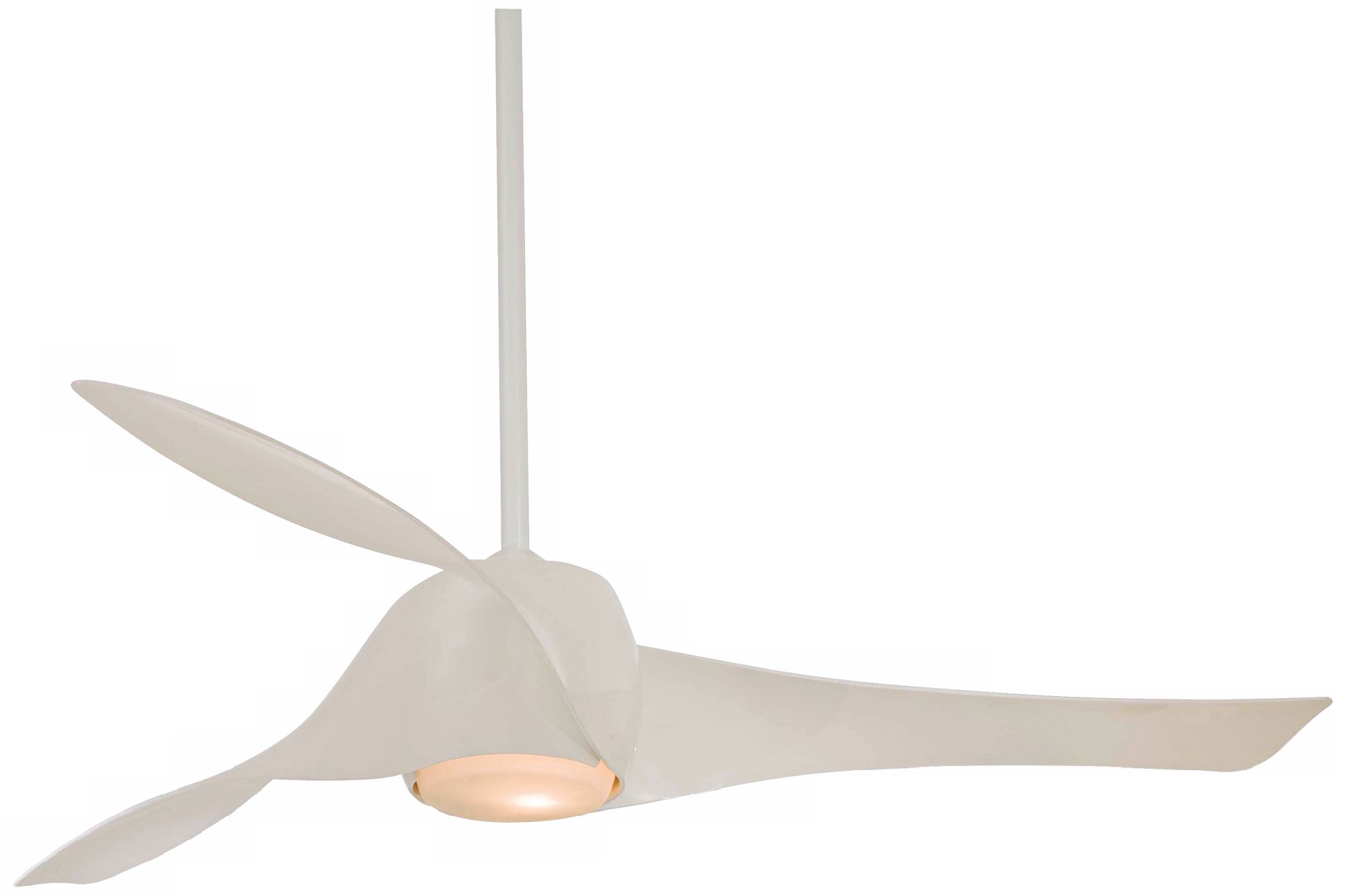 58" Artemis High Gloss White Ceiling Fan