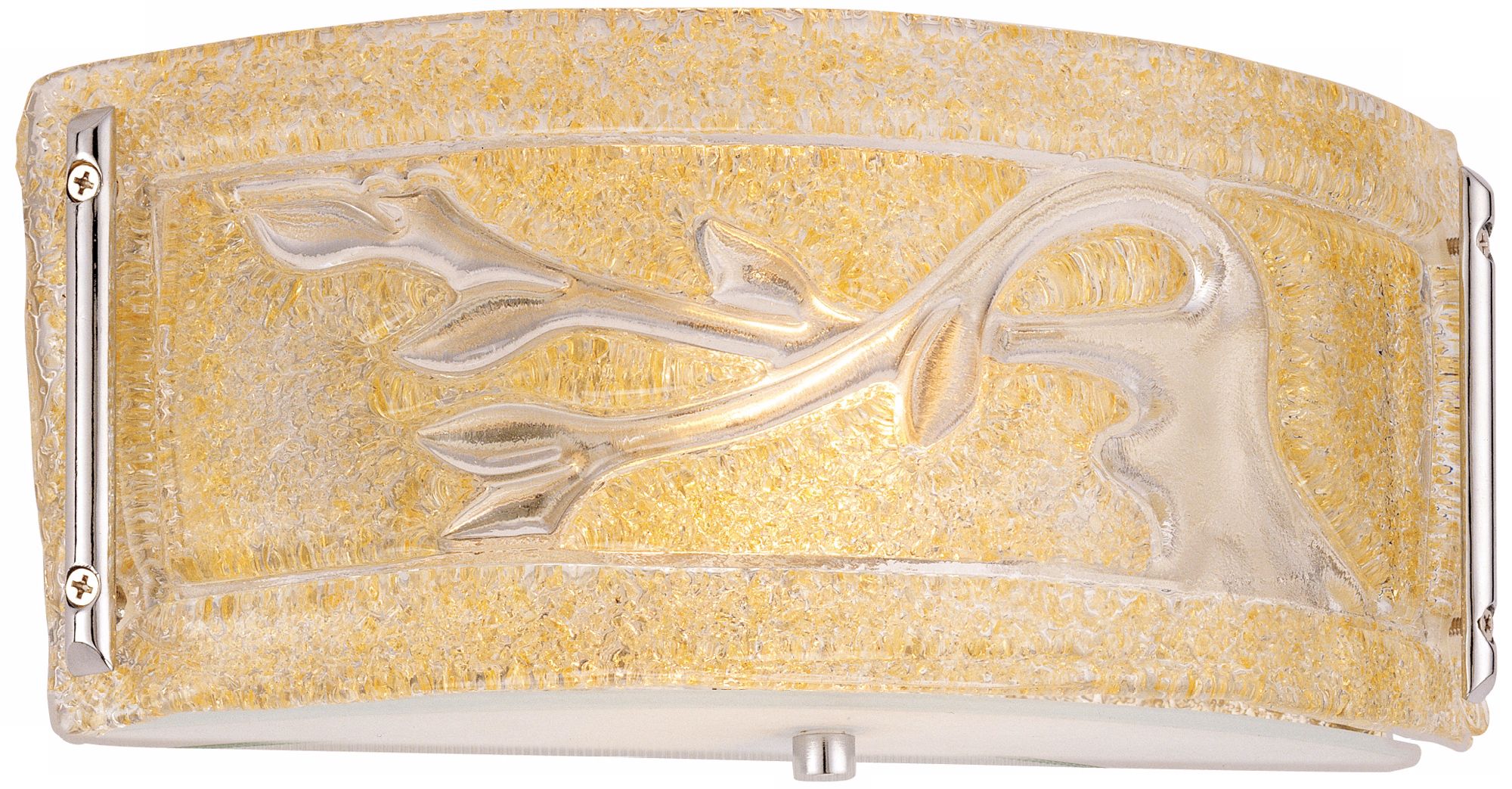 Piastra Glass with Gold Flecks ADA Compliant Wall Sconce