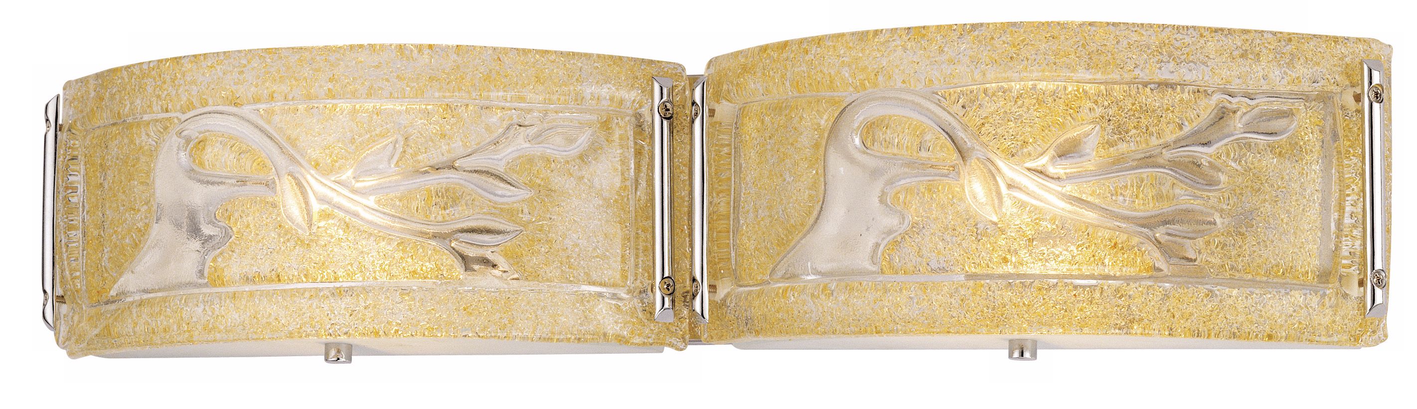 Possini Euro Piastra Glass Two Light Bathroom Fixture