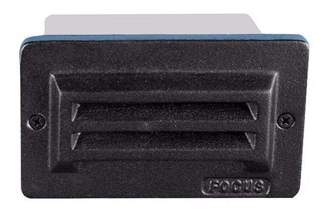 Black Texture Finish with Louver Stair Step Light