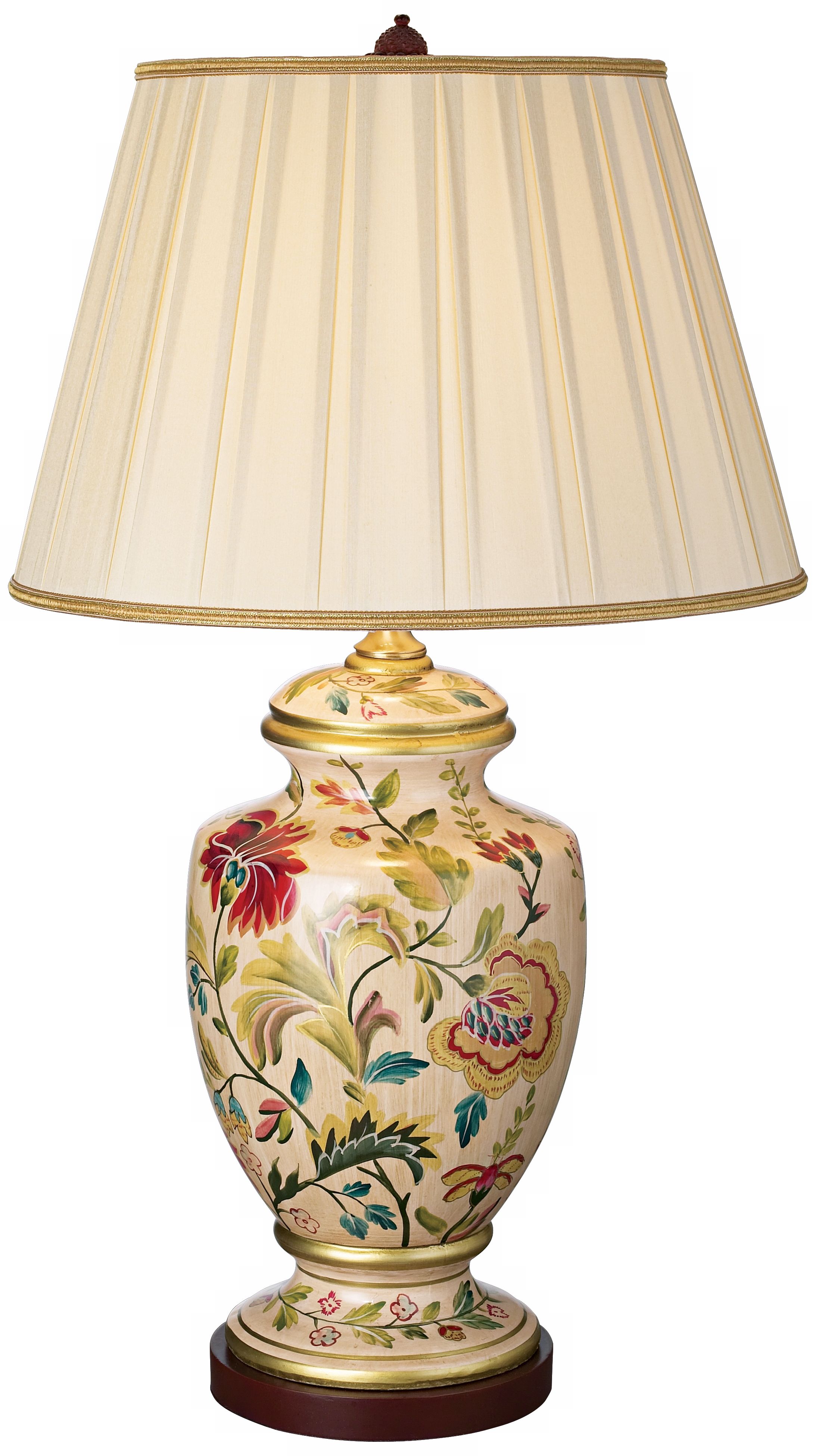 Bountiful Garden Tuscan Ginger Jar Porcelain Table Lamp