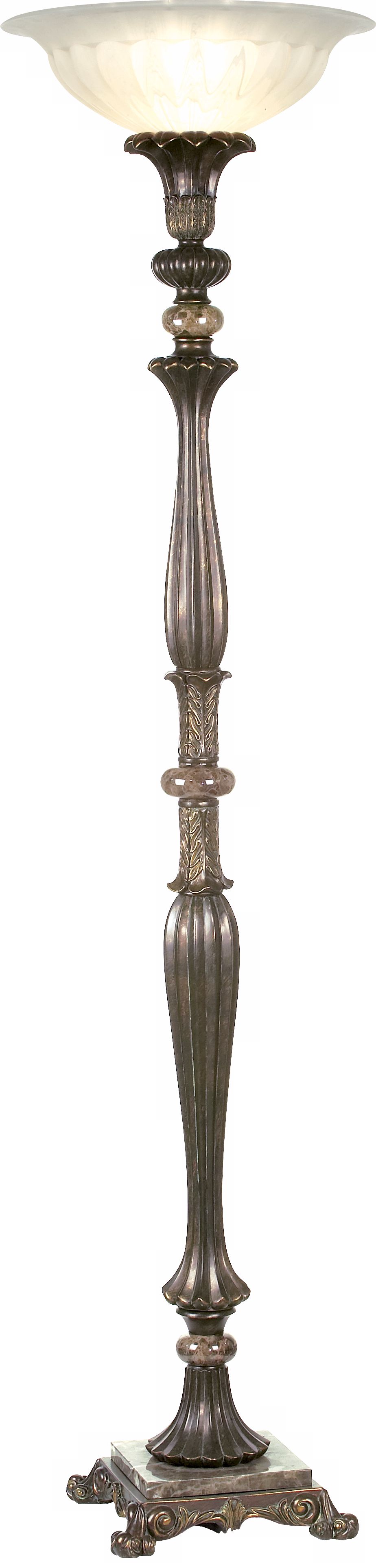 Kathy Ireland Buckingham Torchiere Floor Lamp