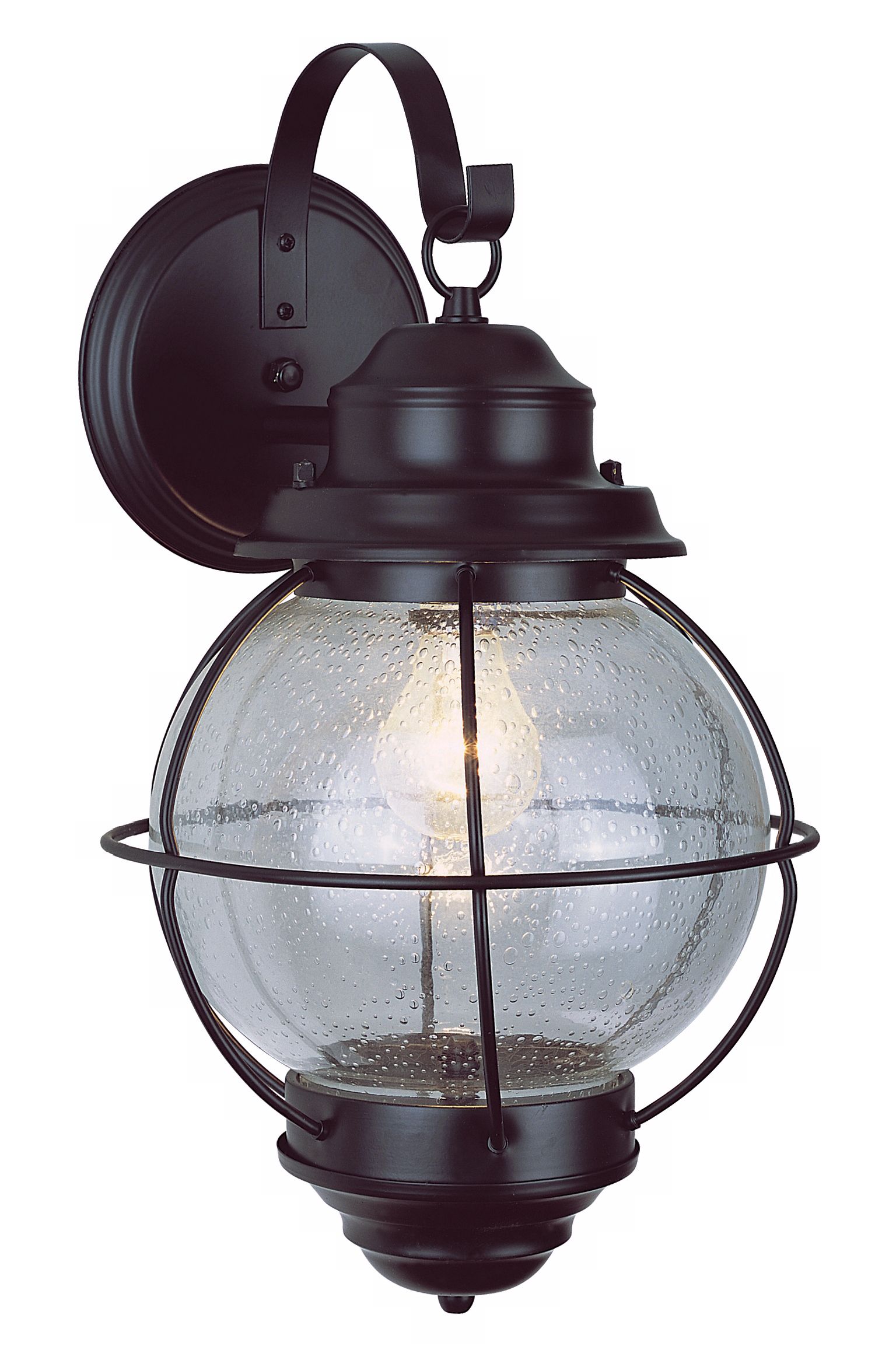 Tulsa Lantern 13 1/2" High Black Outdoor Wall Fixture