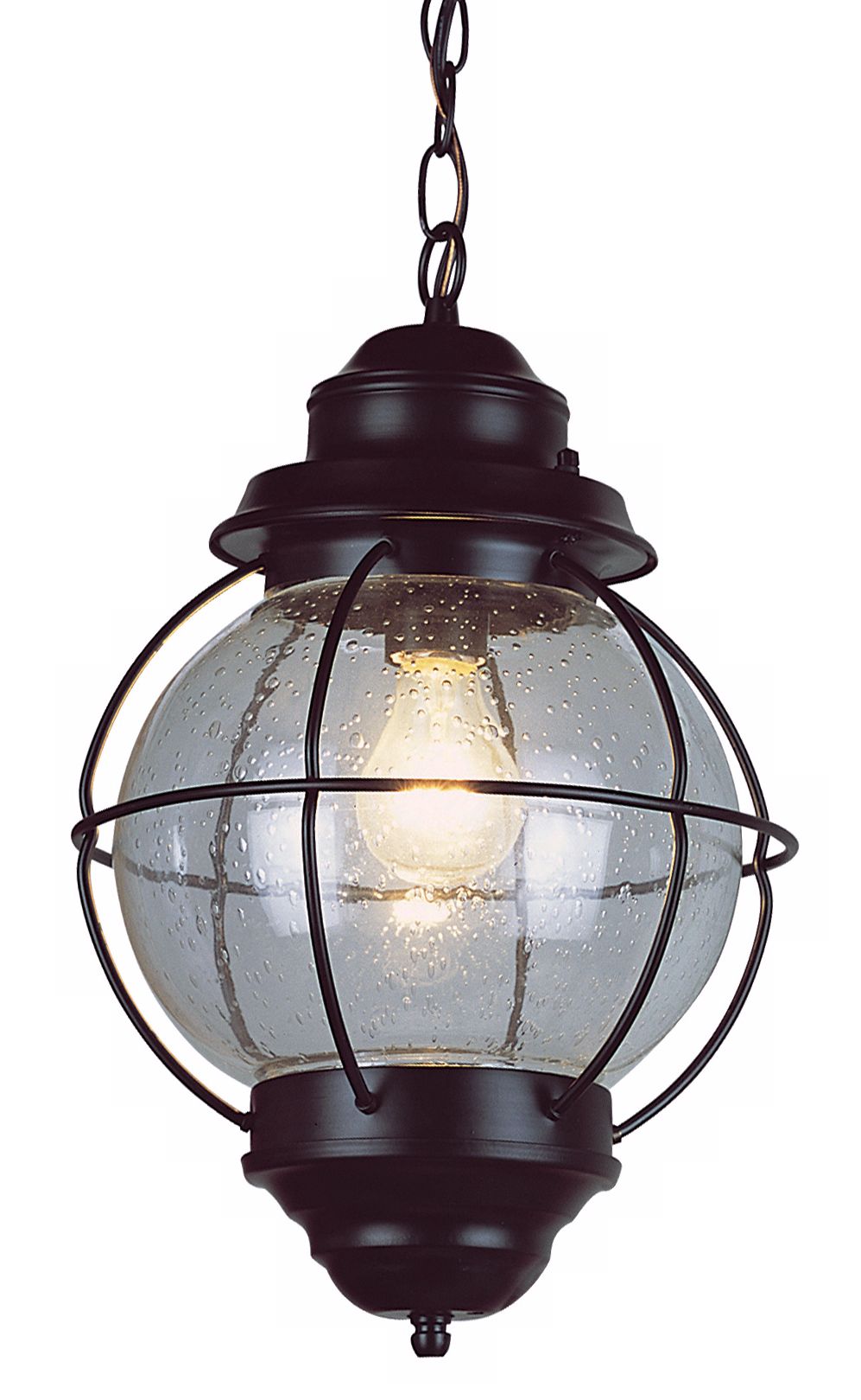 Tulsa Lantern 13 1/2" High Black Hanging Light Fixture