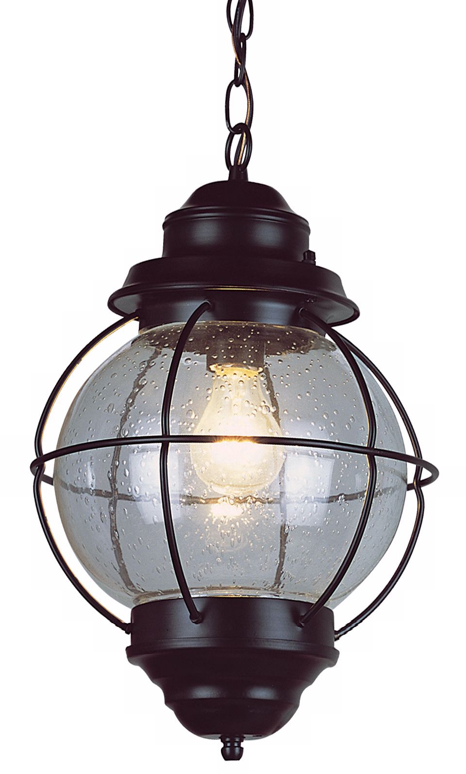 Tulsa Lantern 19" High Black Outdoor Hanging Light Fixture