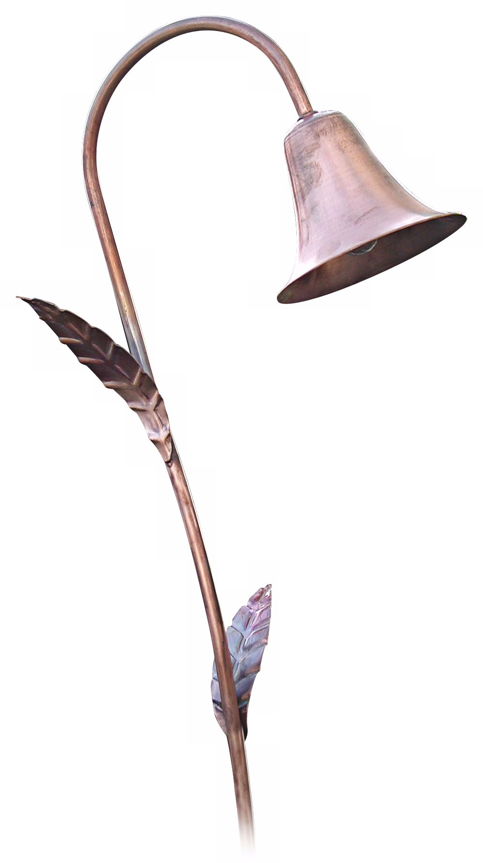 Spun Copper Bell Hat Low Voltage Landscape Light