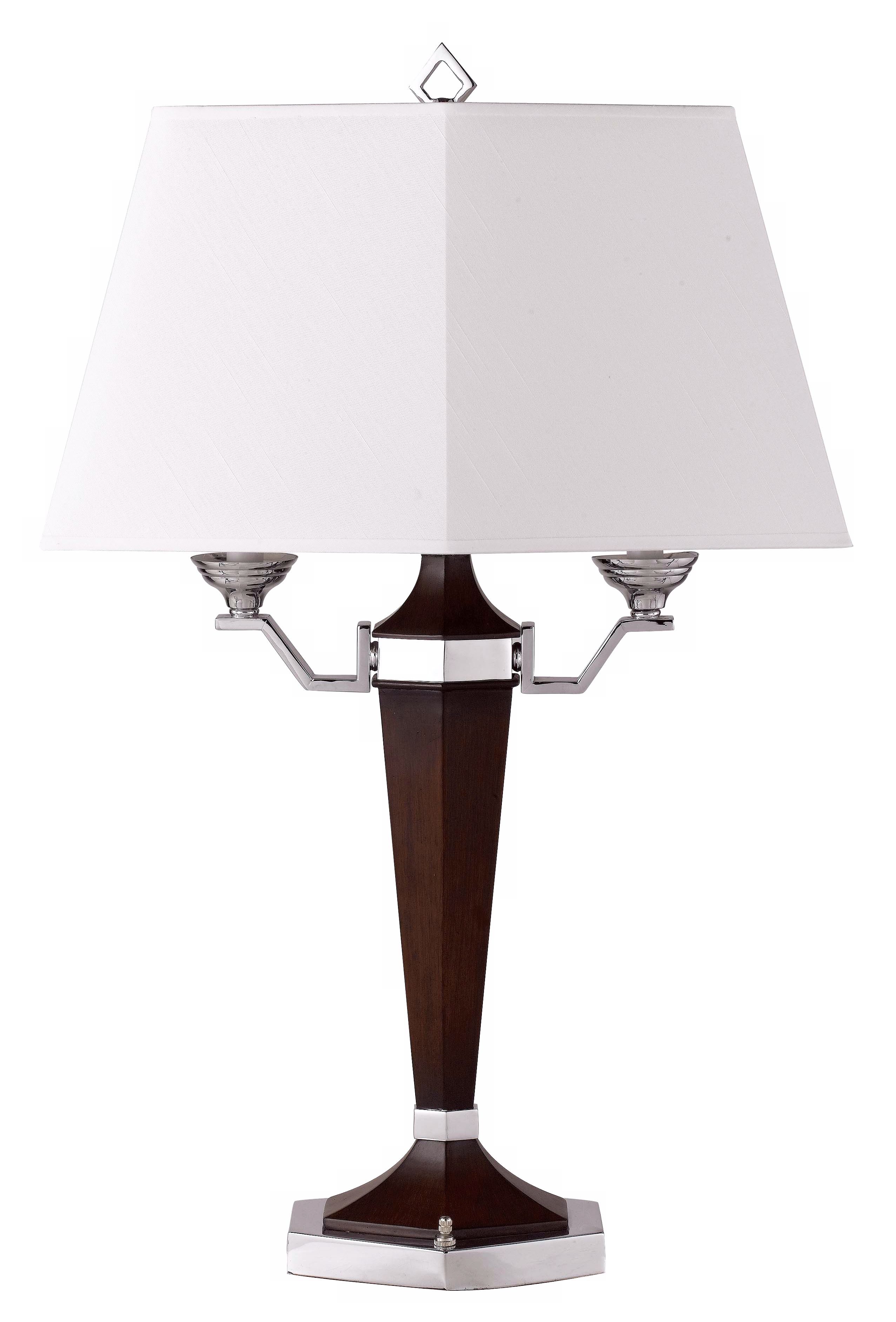 Ebony Twin Arm Desk Lamp