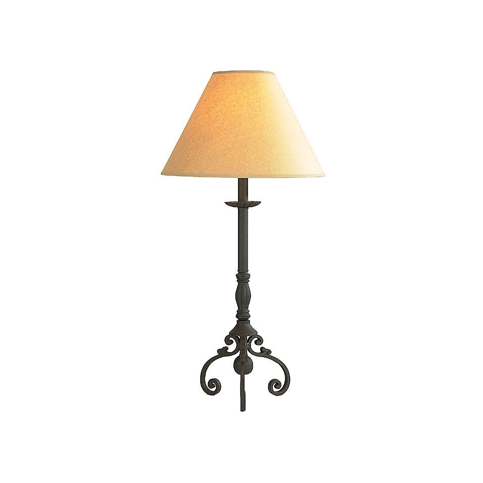 Tripod Iron Scroll Table Lamp   #67645