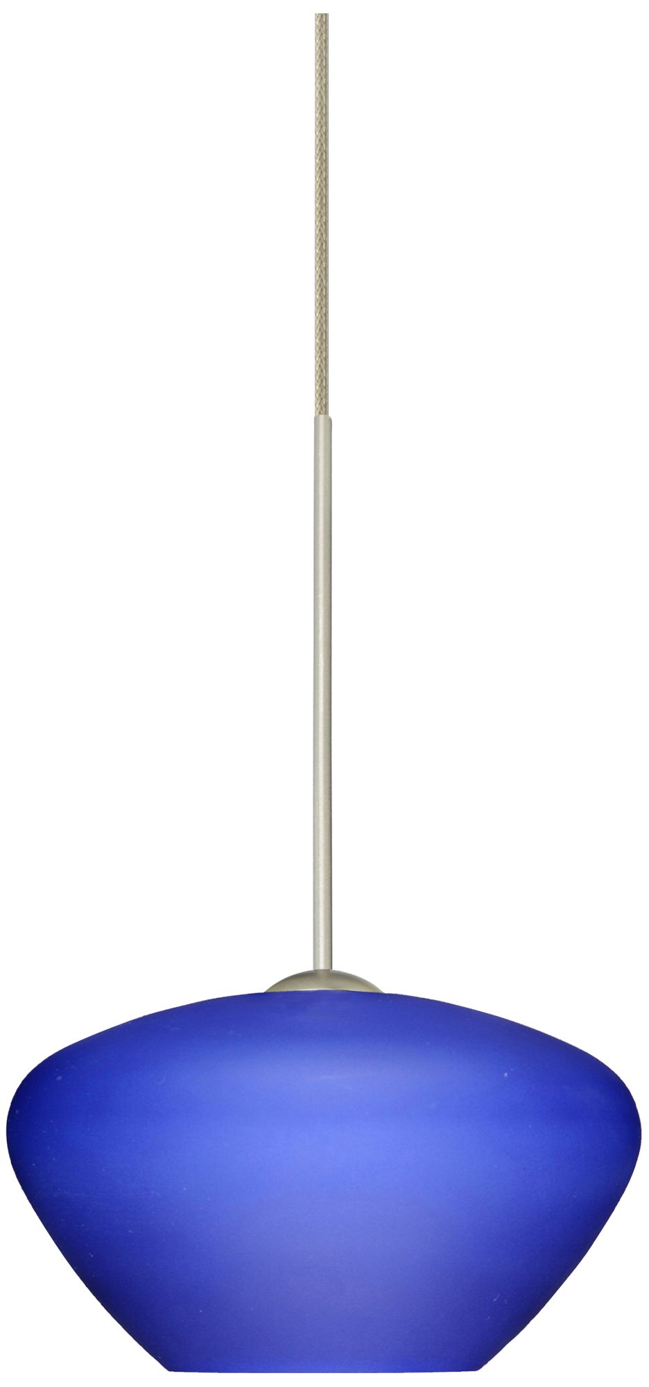 Peri Collection Blue Glass Mini Pendant Chandelier