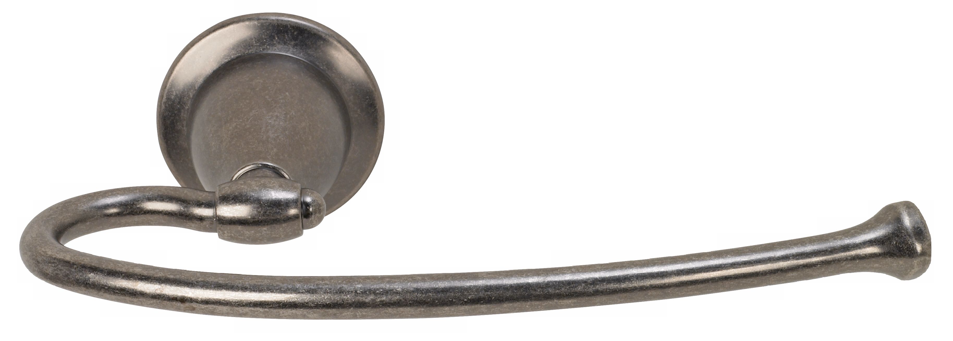Lockwood 8" Wide Aged Pewter Finish Mini Towel Bar