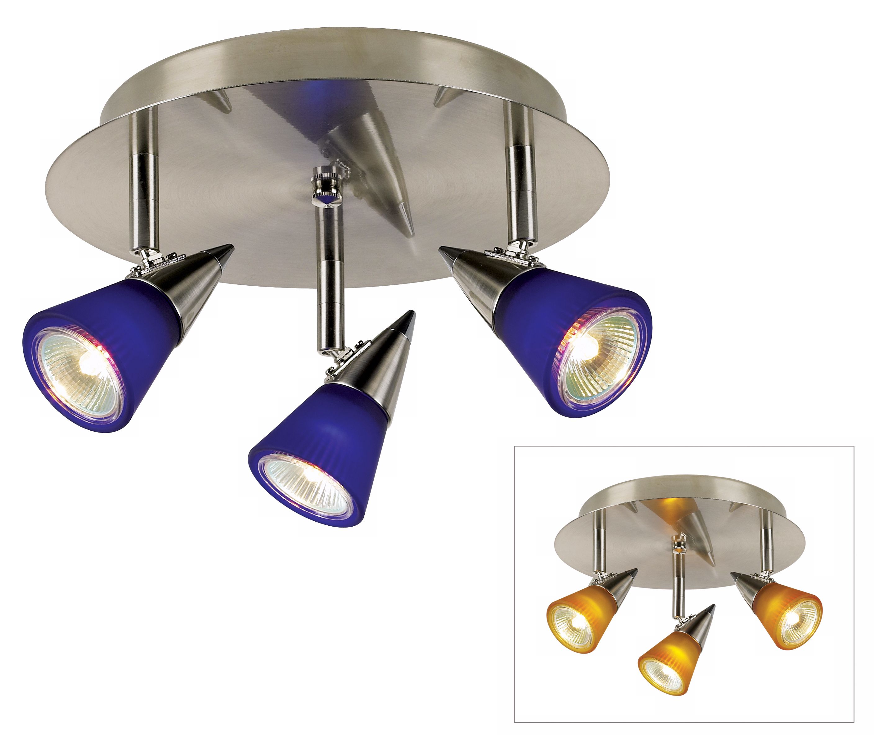 Pro Track® 150 Watt Three Light Halogen Ceiling Fixture