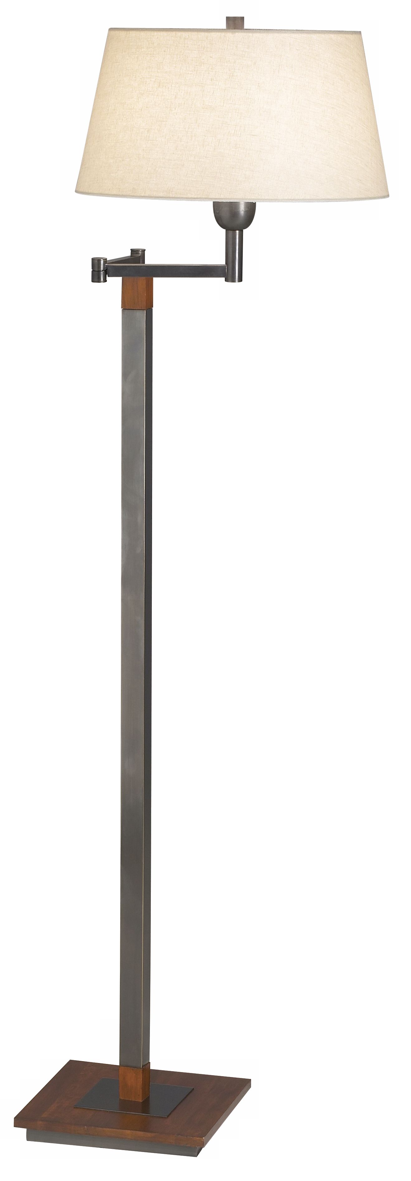 Robert Abbey Wonton Collection Bronze Swing Arm Floor Lamp