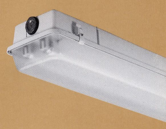White Finish 50" Wide Fluorescent Tamperproof Strip