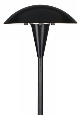 Black Finish Mushroom Style Landscape Light