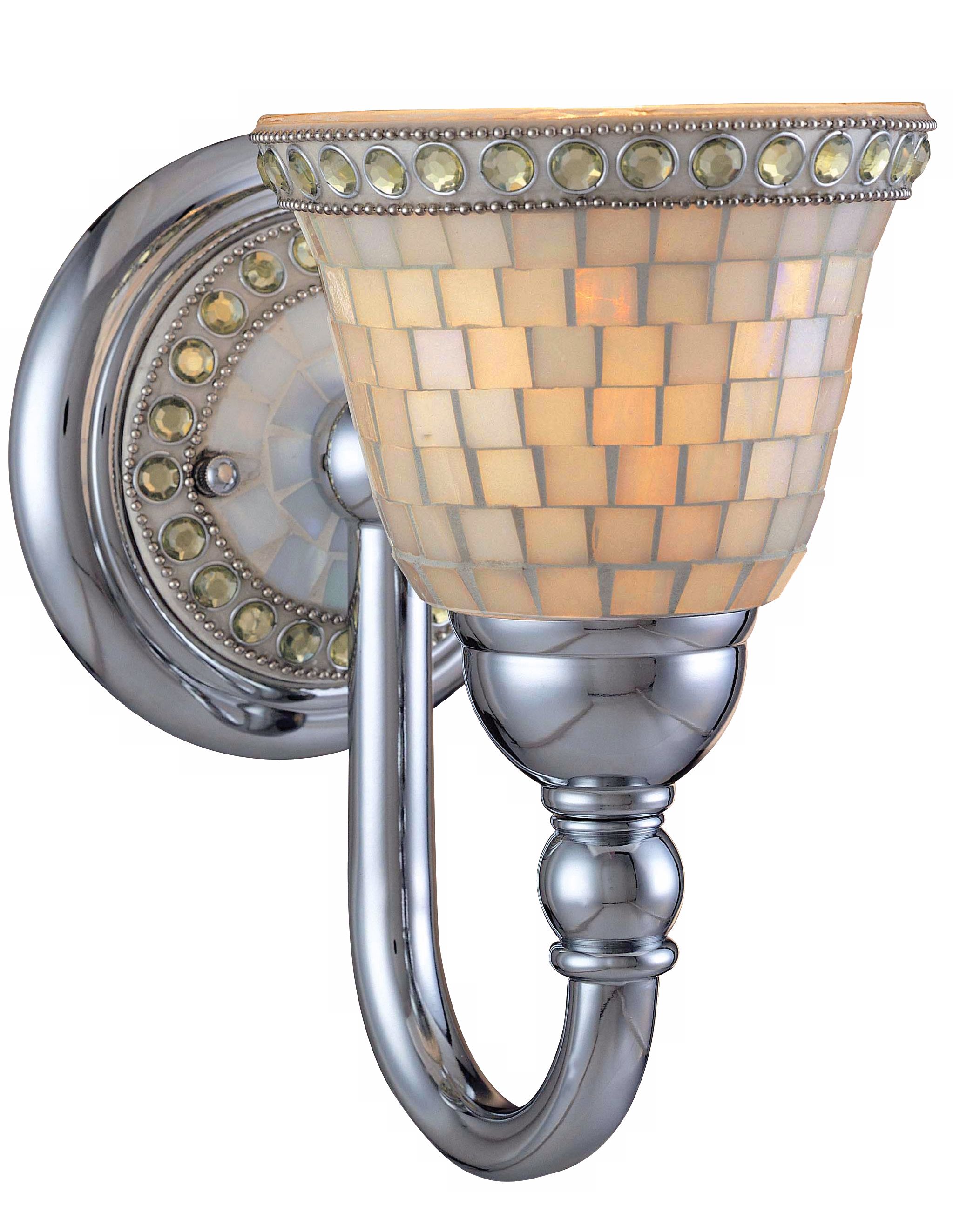Minka Chrome Mosaic  9 1/2" High Wall Sconce