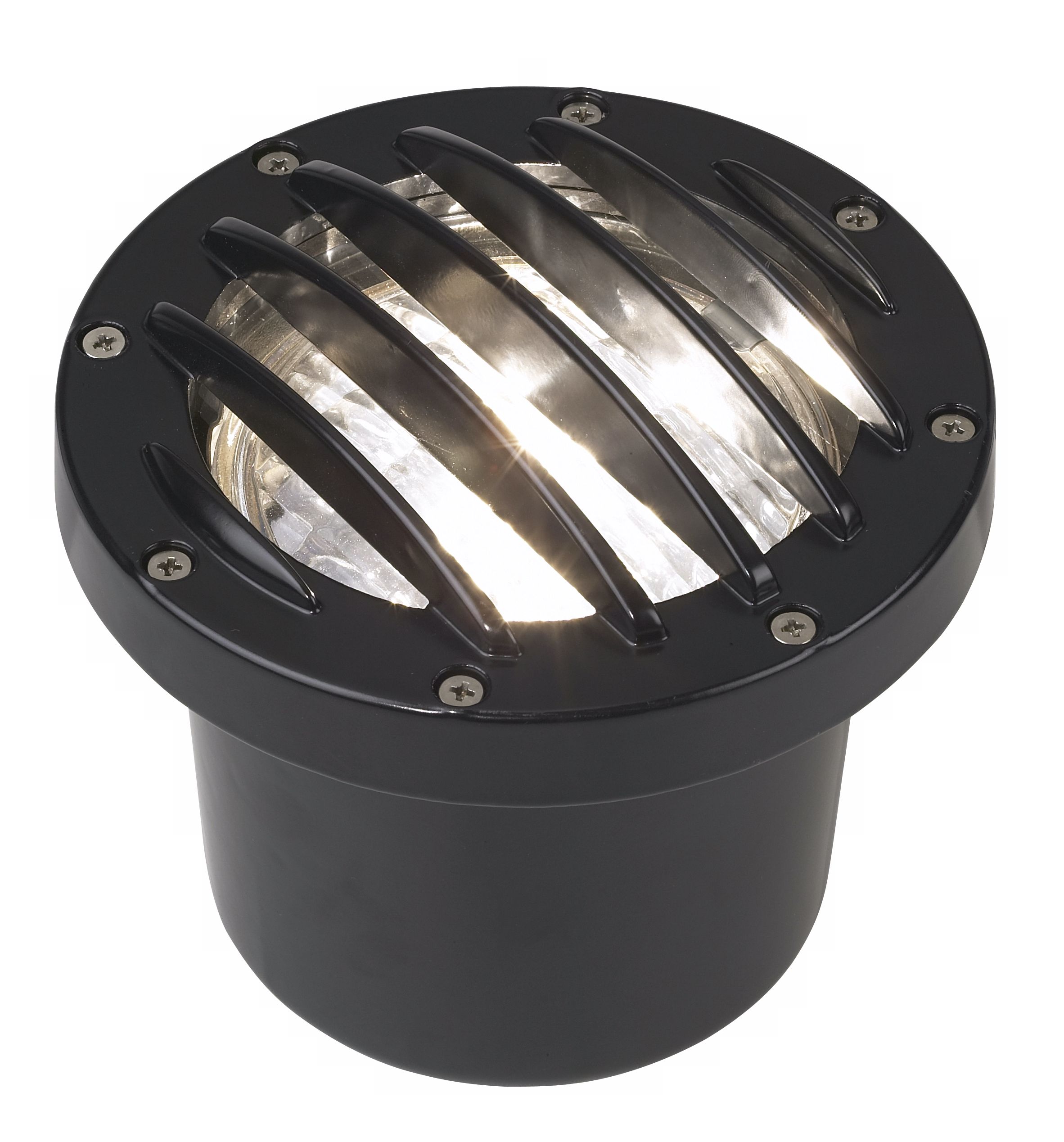Black Die-Cast Aluminum In-Ground Well Light