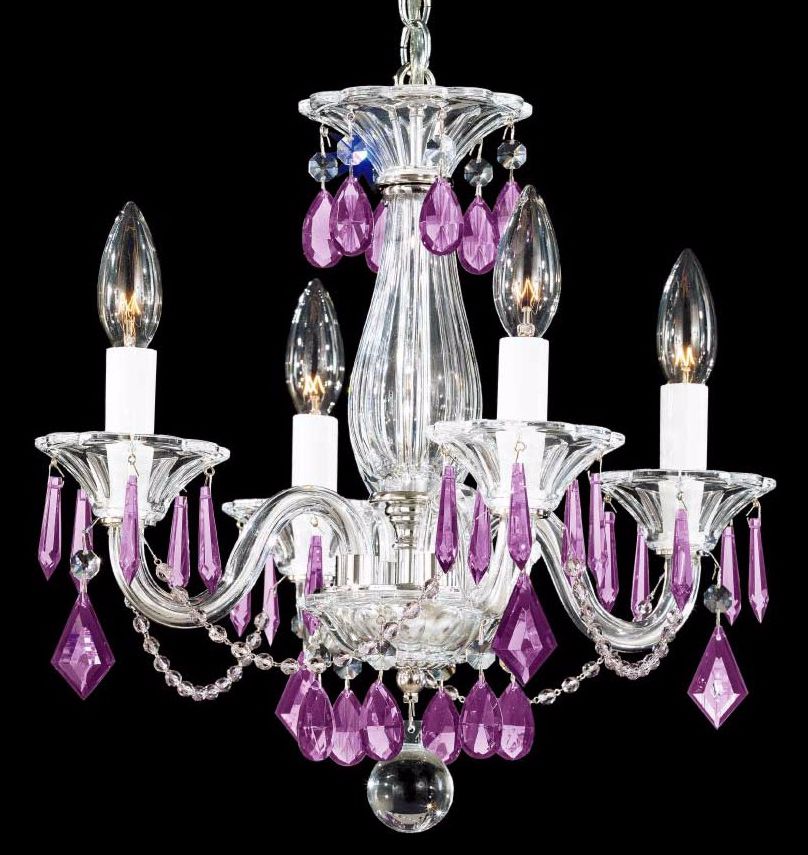 Schonbek Allegro Amethyst 14" Wide Mini Chandelier