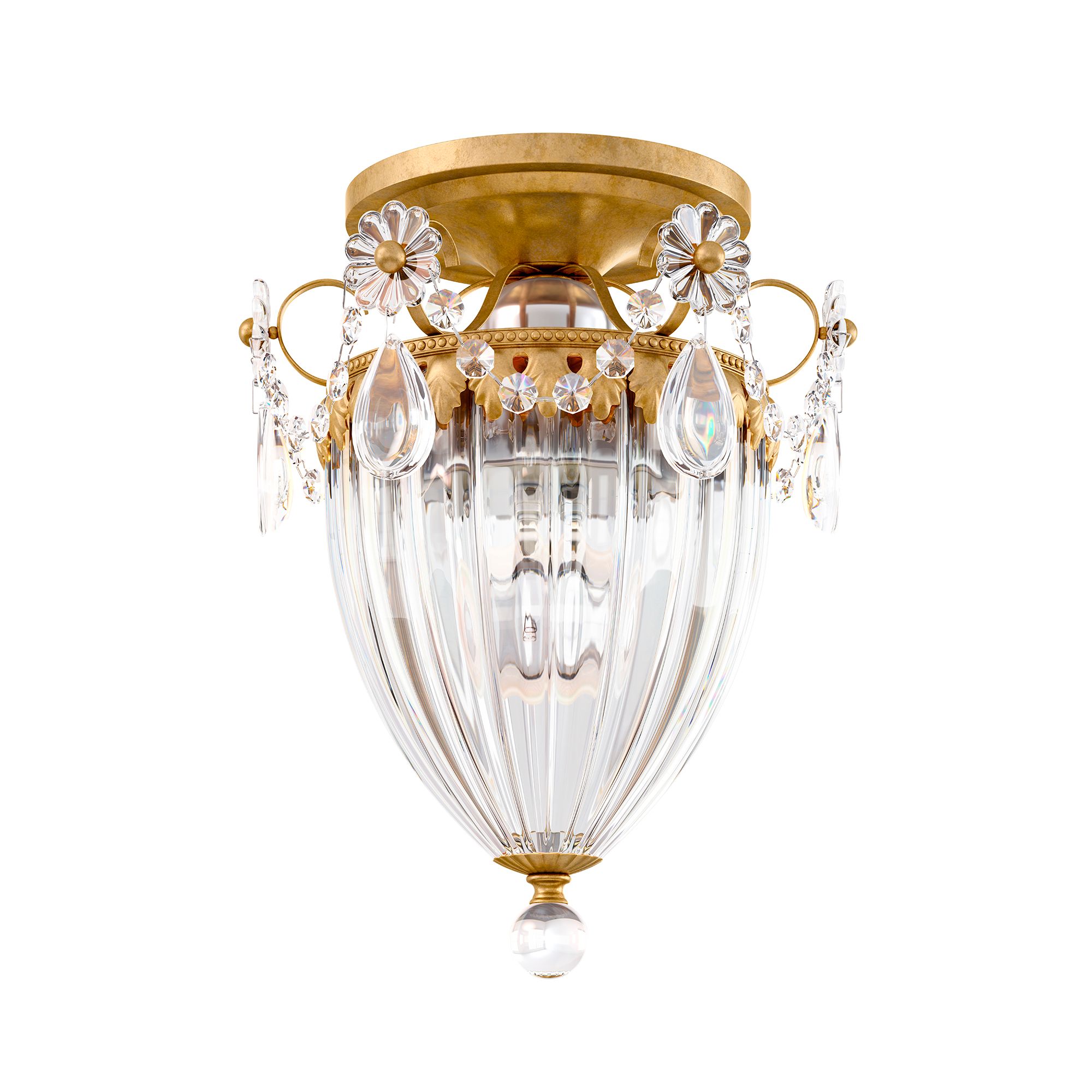 Schonbek Bagatelle Collection 8" Wide Crystal Ceiling Light