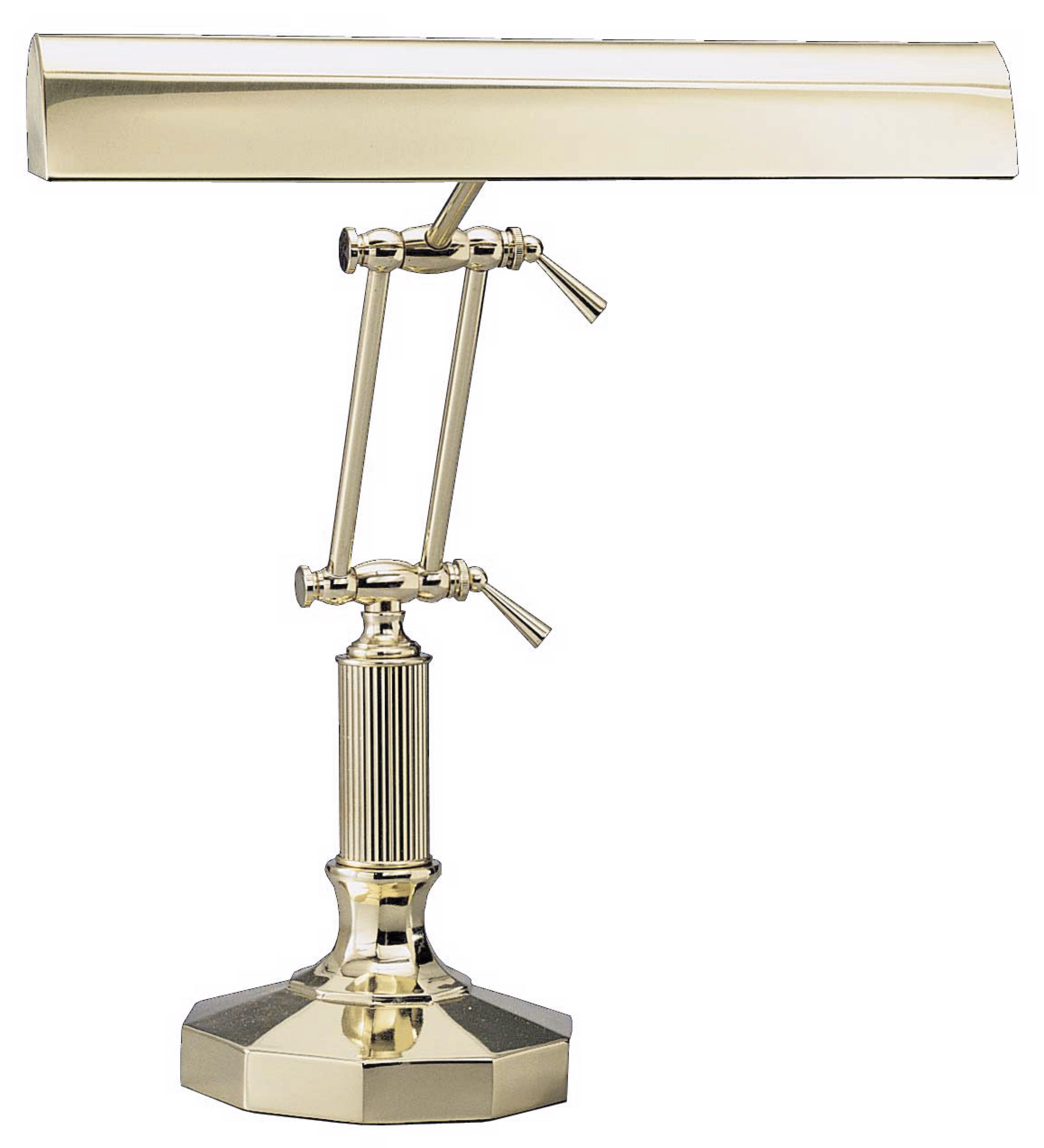 Decagon Base Solid Brass Piano Desk Lamp