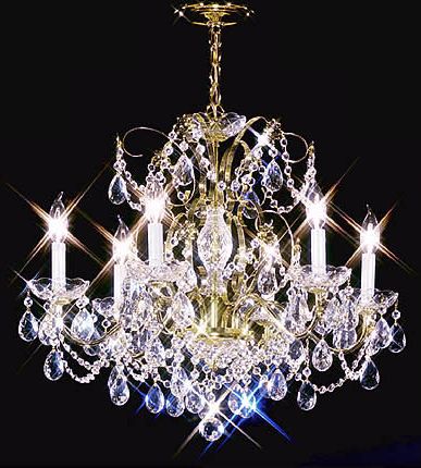 James R. Moder 24" Wide Royal Gold Chandelier