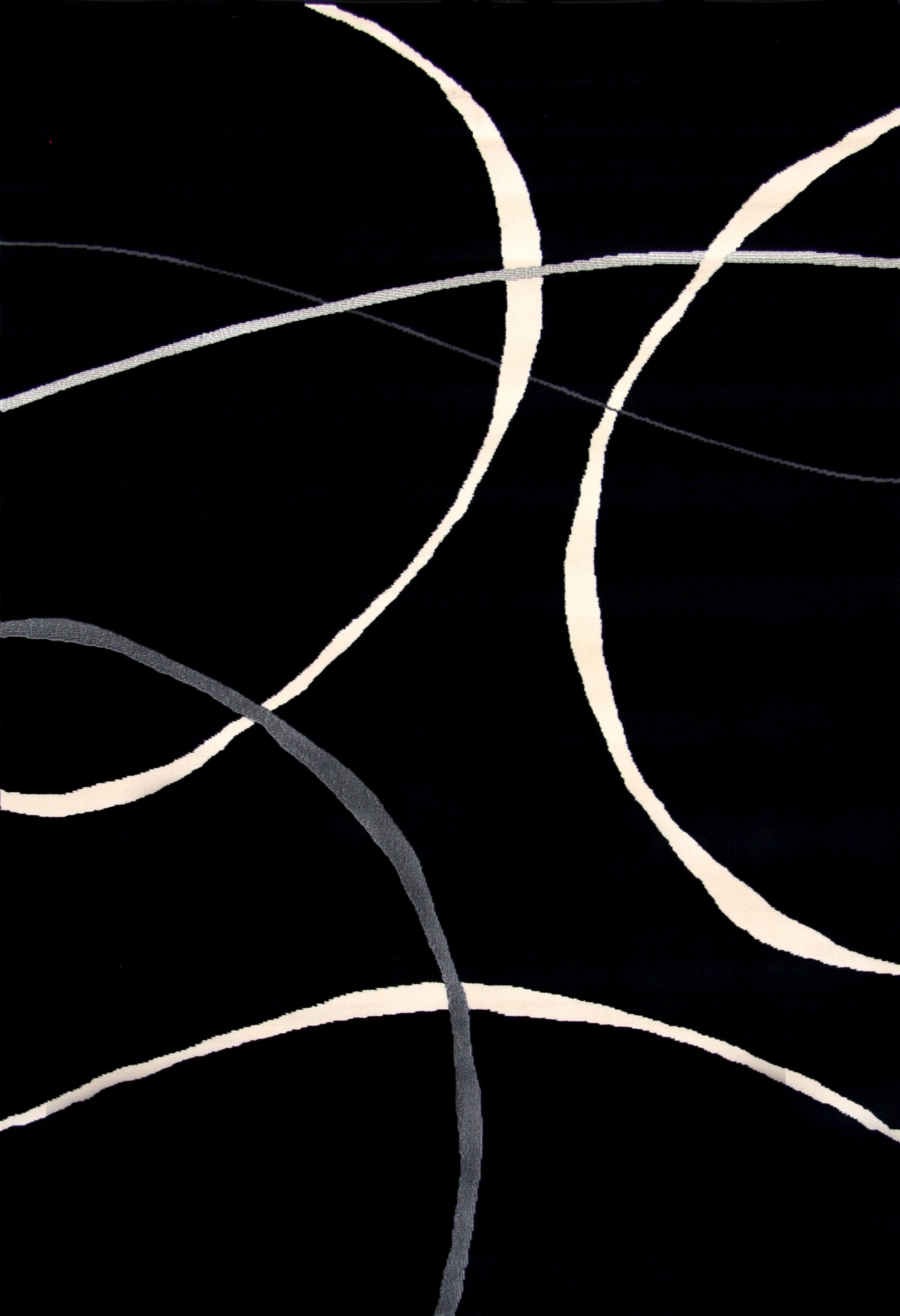 Pinnacle Black Area Rug