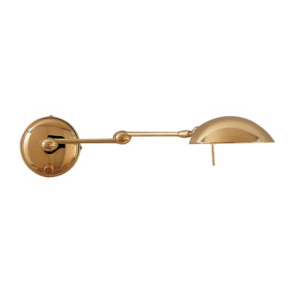 Holtkoetter Polished Brass Halogen Swing Arm Wall Lamp   #69625